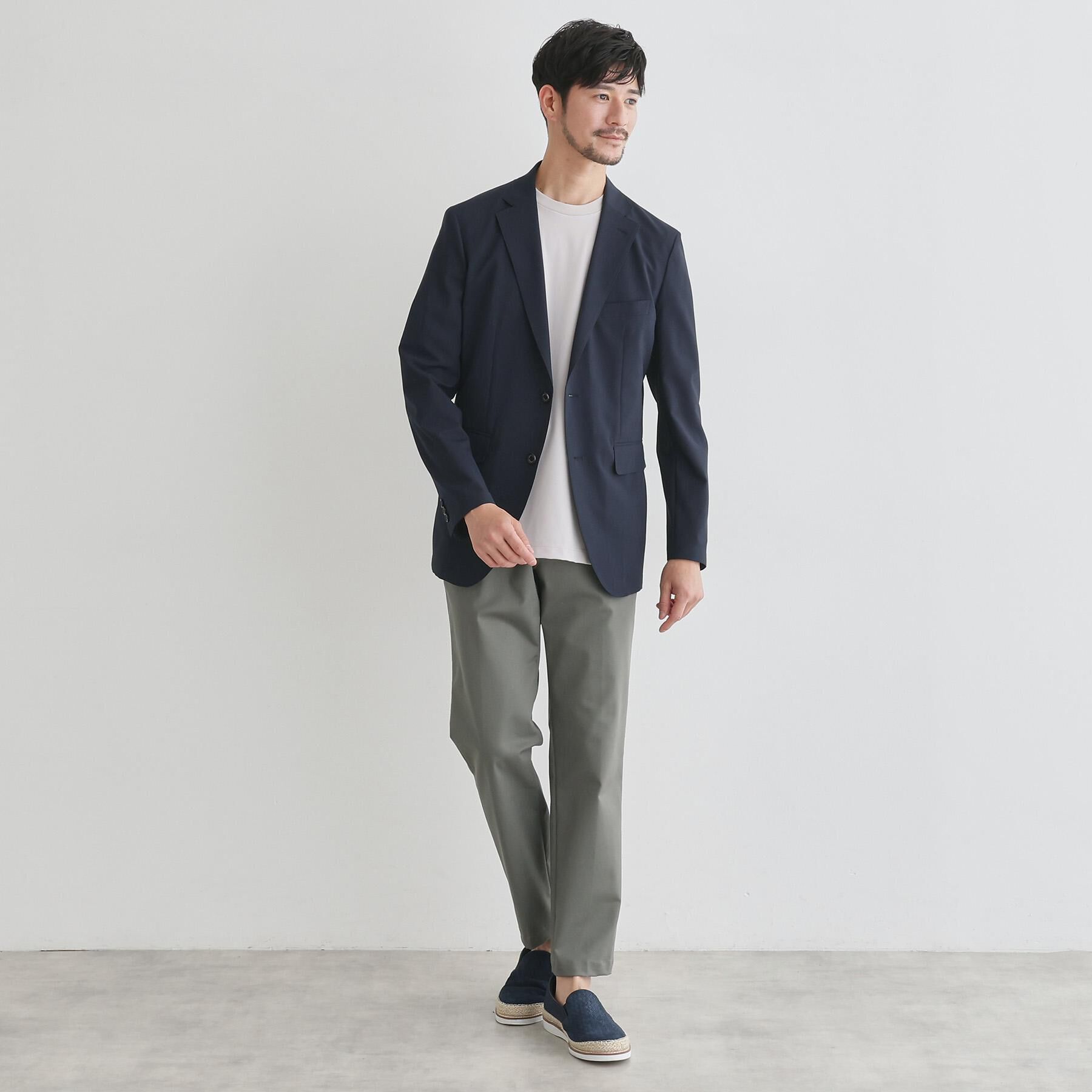 TAKEO KIKUCHI「【LIMITED】吸水速乾セットアップ／背抜きジャケット＆イージーパンツ」|スーツ|