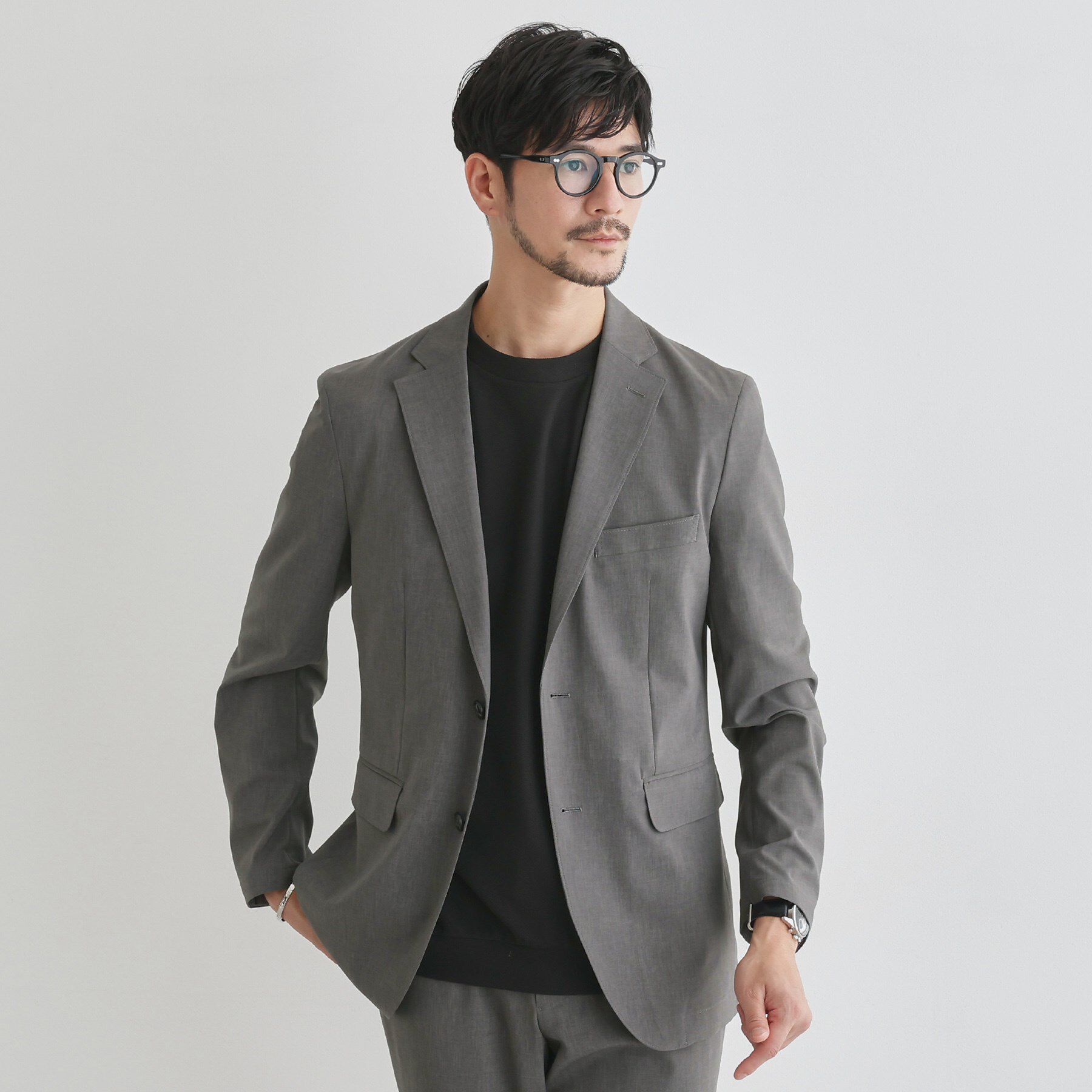 TAKEO KIKUCHI「【LIMITED】吸水速乾セットアップ／背抜きジャケット＆イージーパンツ」|スーツ|