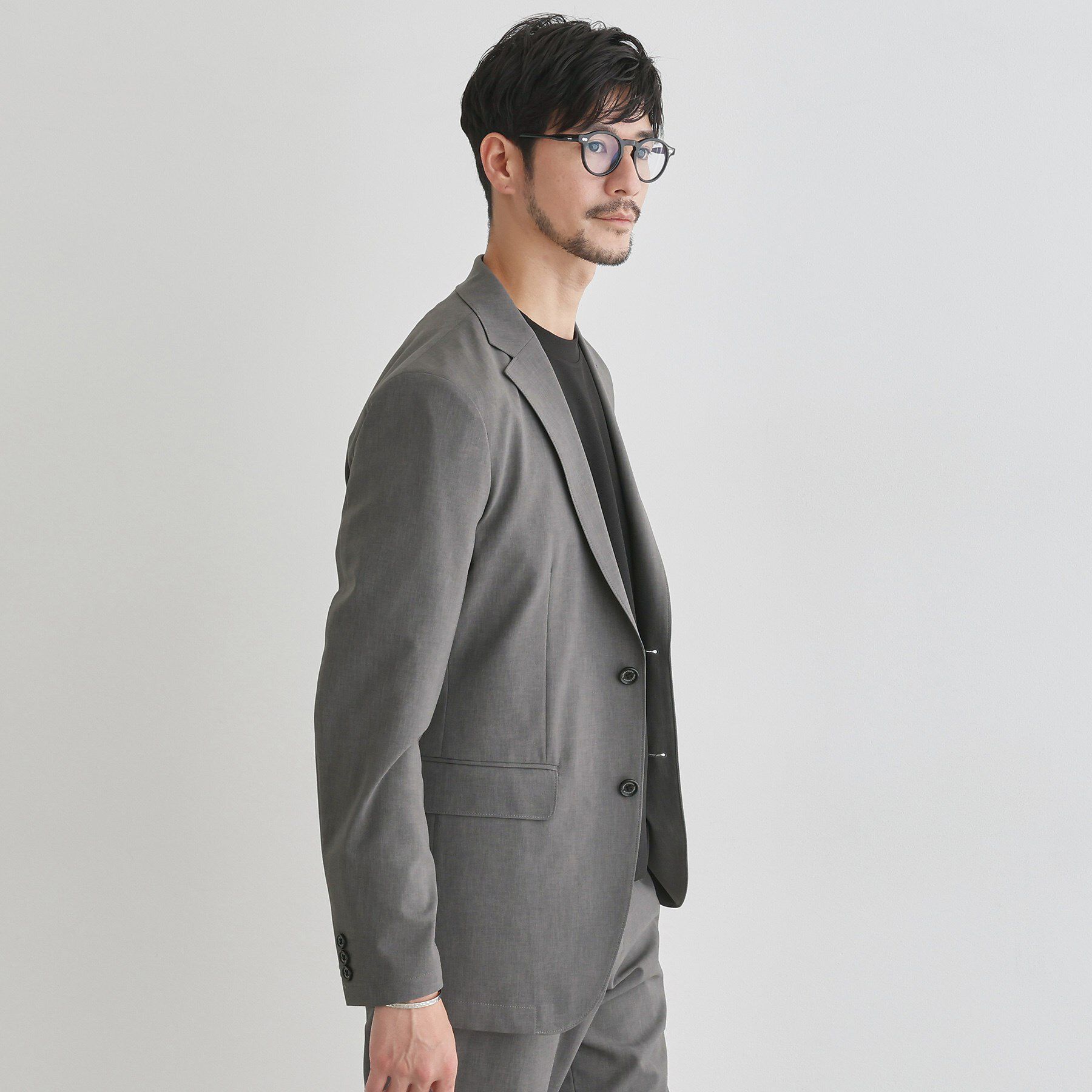 TAKEO KIKUCHI「【LIMITED】吸水速乾セットアップ／背抜きジャケット＆イージーパンツ」|スーツ|