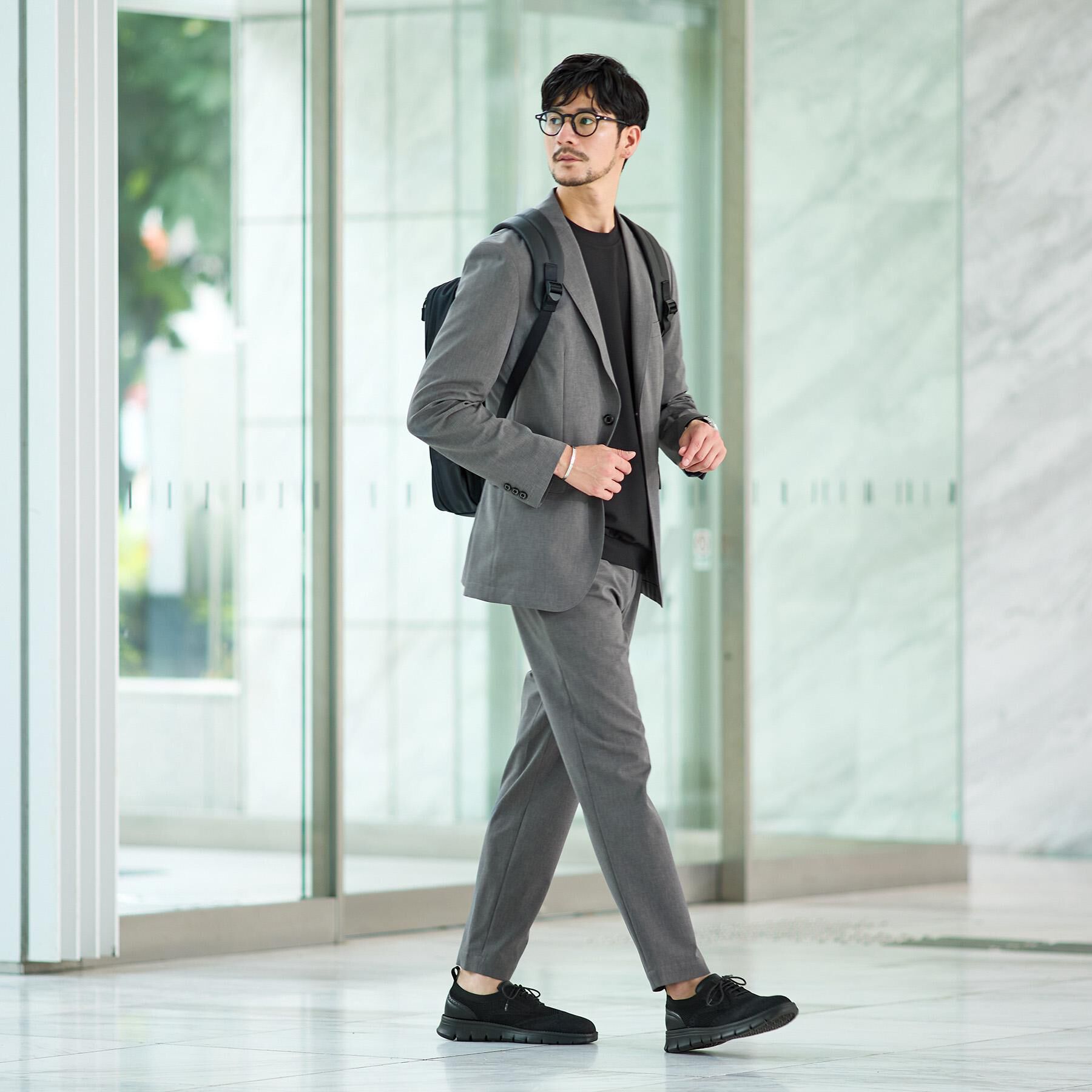 TAKEO KIKUCHI「【LIMITED】吸水速乾セットアップ／背抜きジャケット＆イージーパンツ」|スーツ|