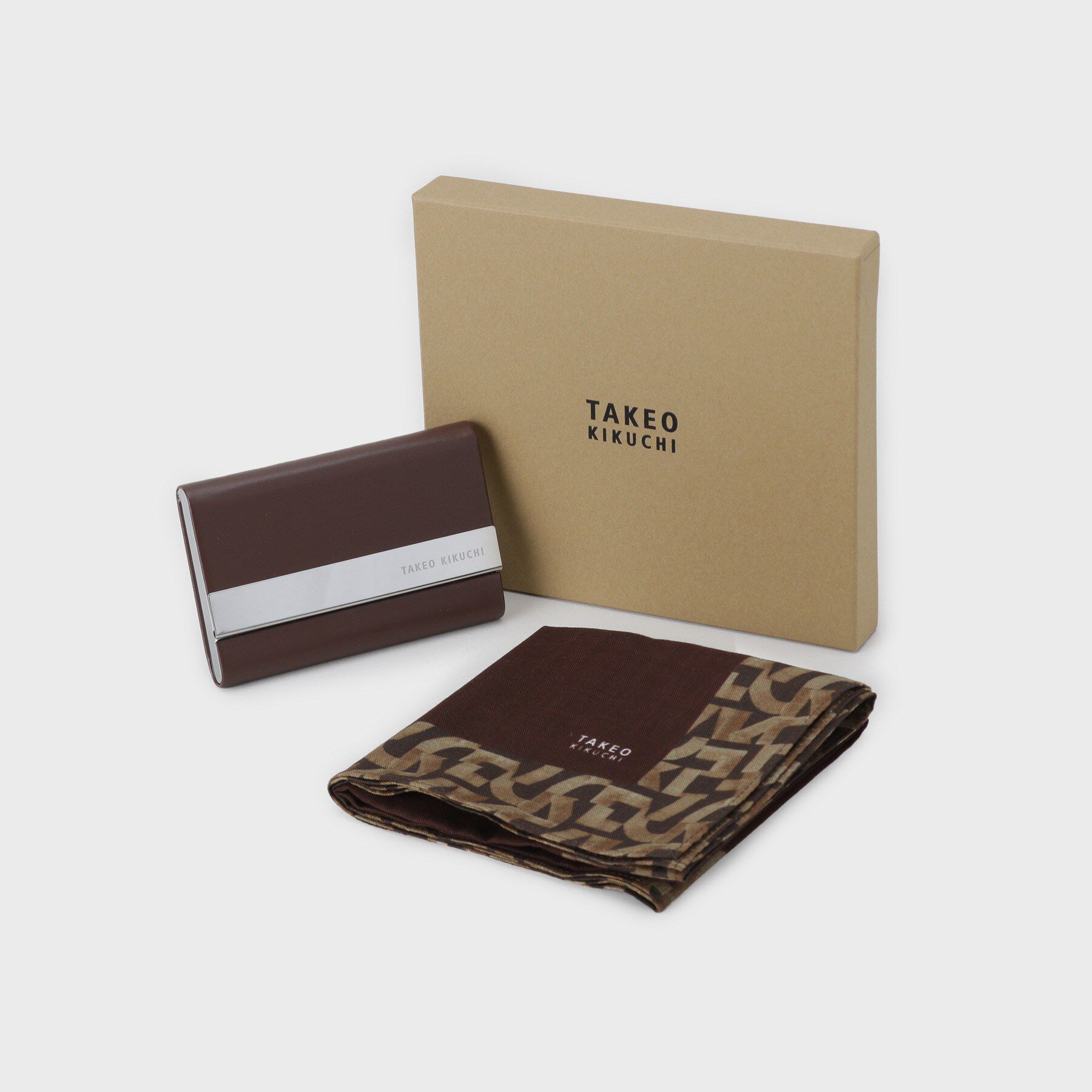 TAKEO KIKUCHI「ハンカチ名刺入れセット」|その他|