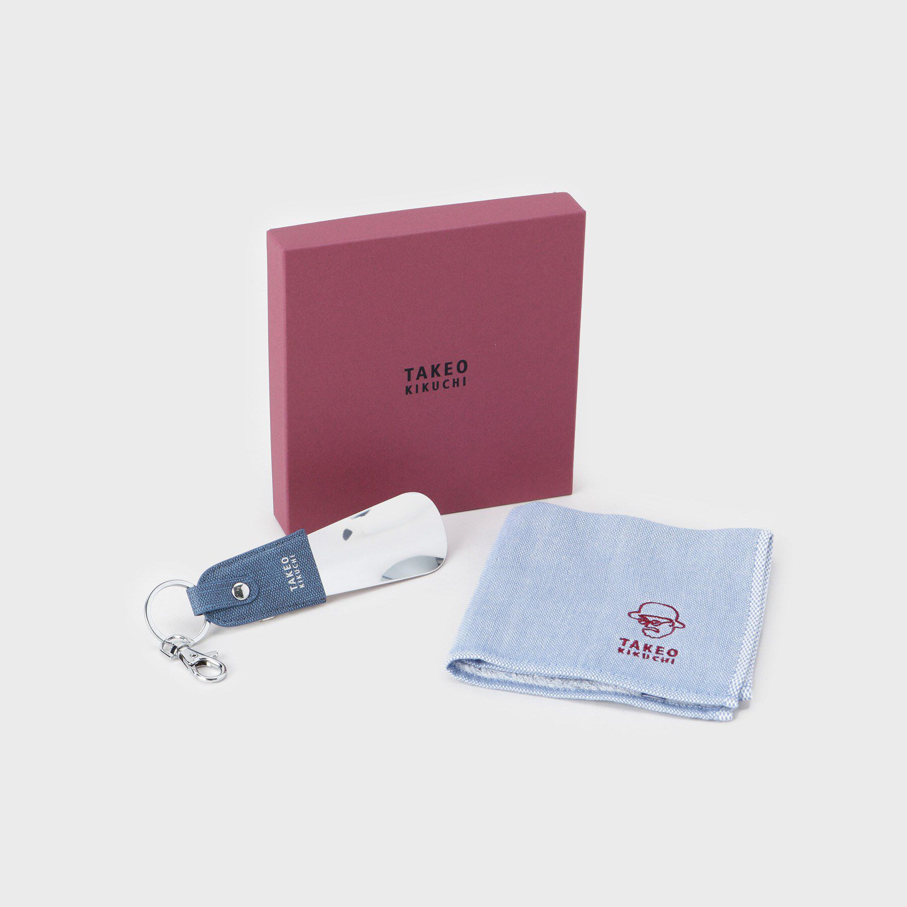 TAKEO KIKUCHI「タオルハンカチシューホーンセット」|その他|ブルー(092)