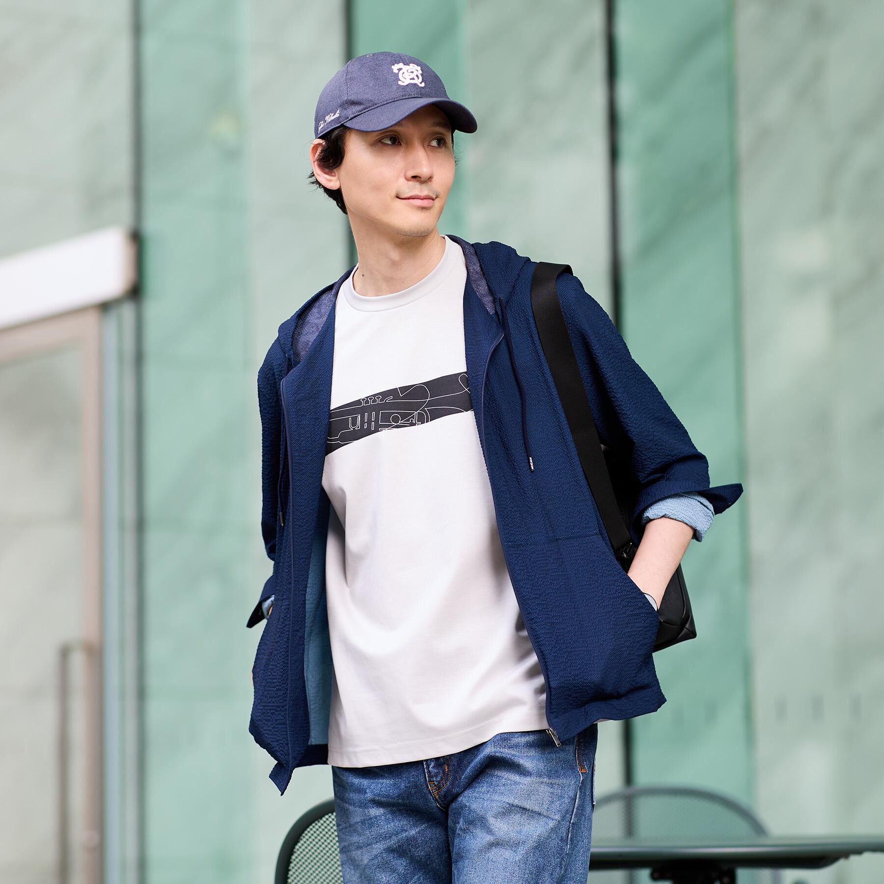 TAKEO KIKUCHI「バープリントポンチTシャツ」|Tシャツ・カットソー|