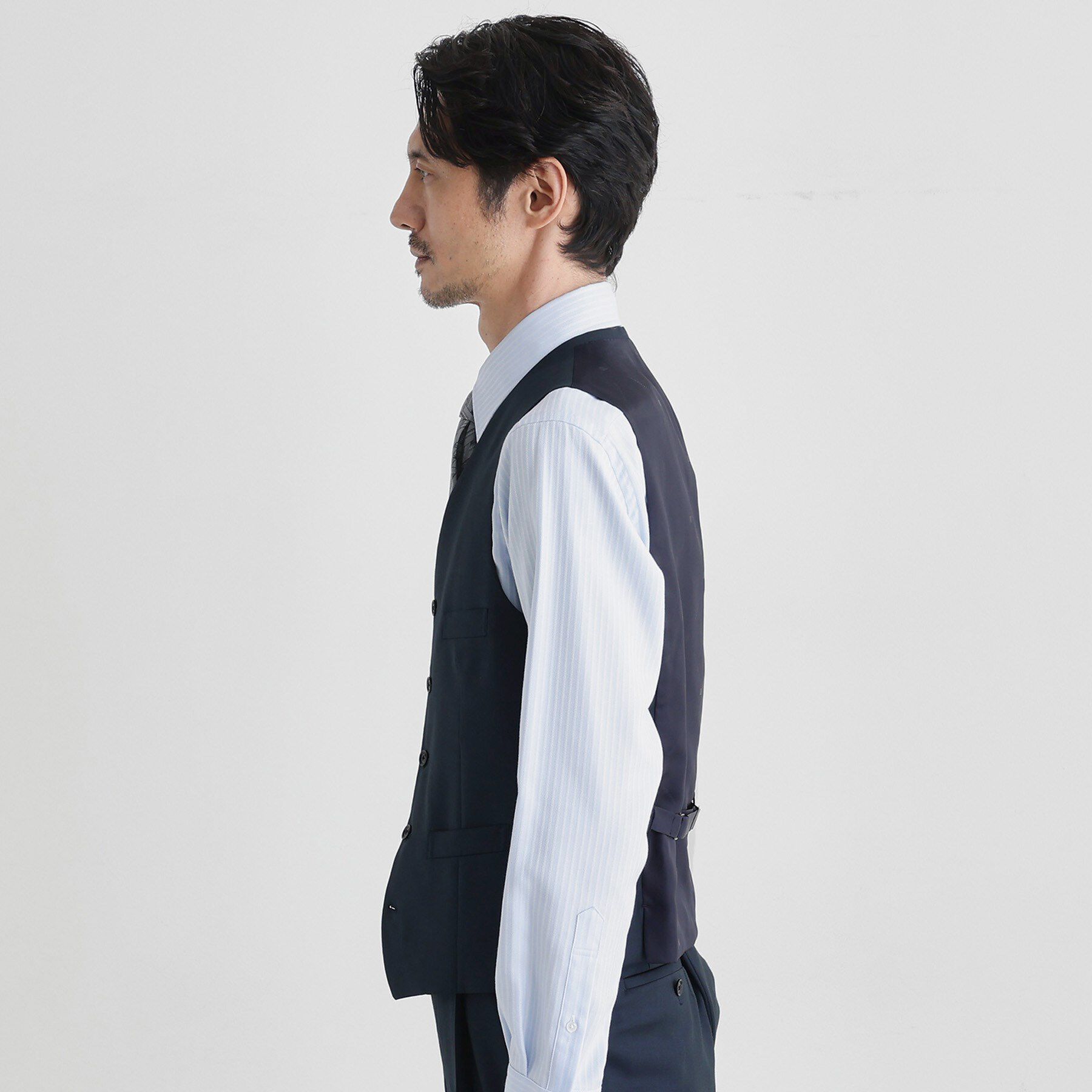 TAKEO KIKUCHI「ドーメル サージ ベスト」|スーツ|