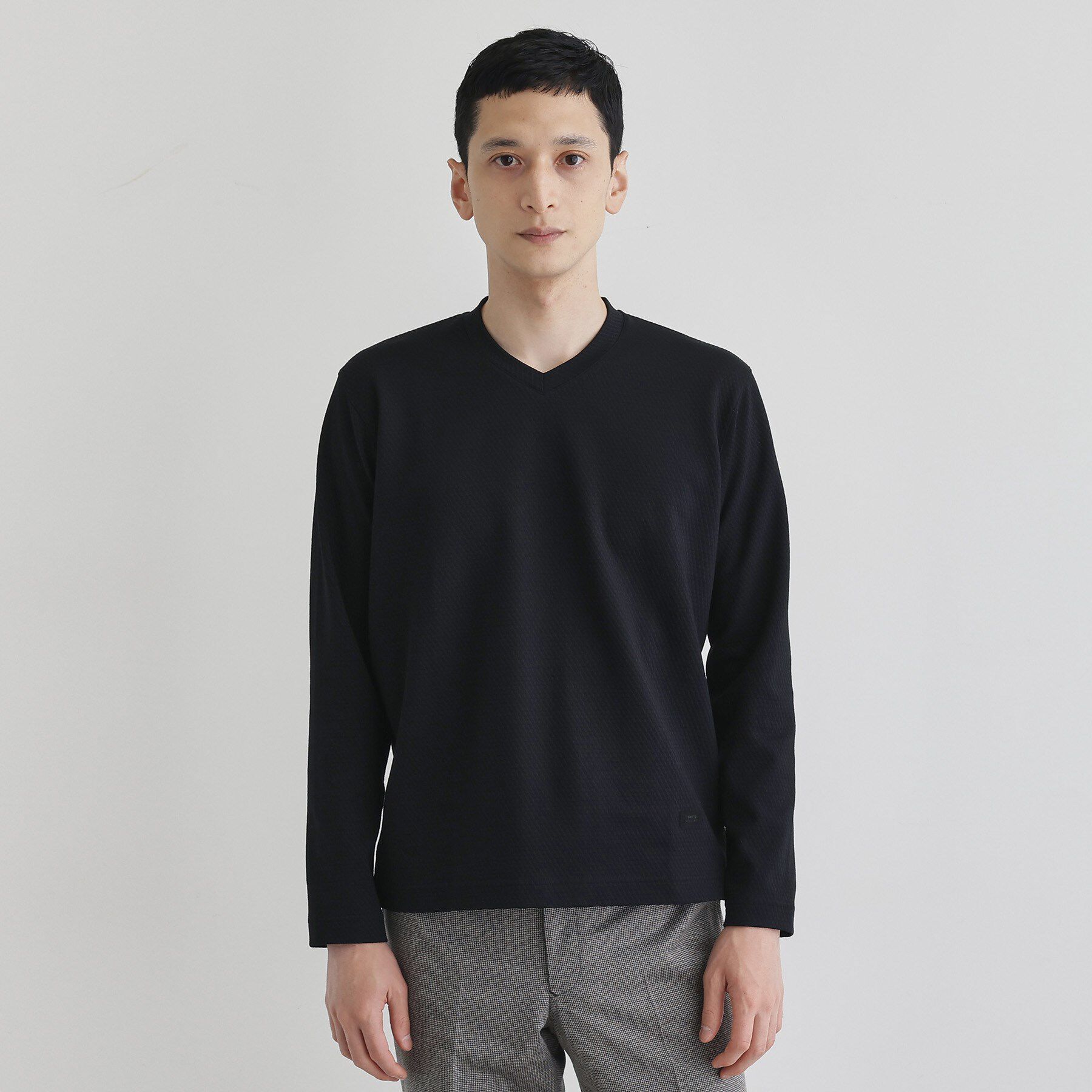 TAKEO KIKUCHI「【尾州織】ブリスタ Vネック カットソー」|Tシャツ・カットソー|