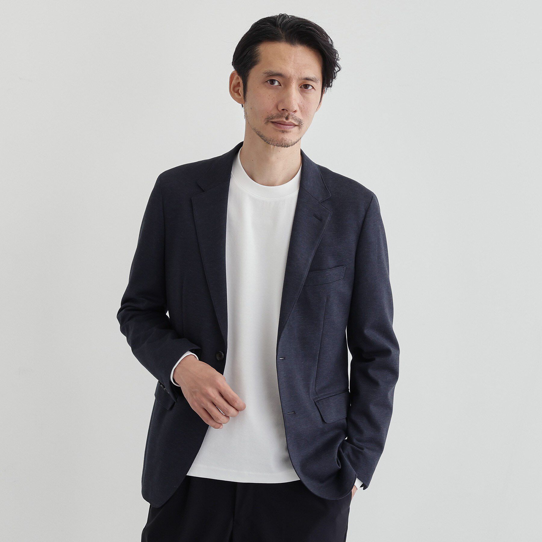 TAKEO KIKUCHI「ストレッチ テーラードＴシャツ」|Tシャツ・カットソー|