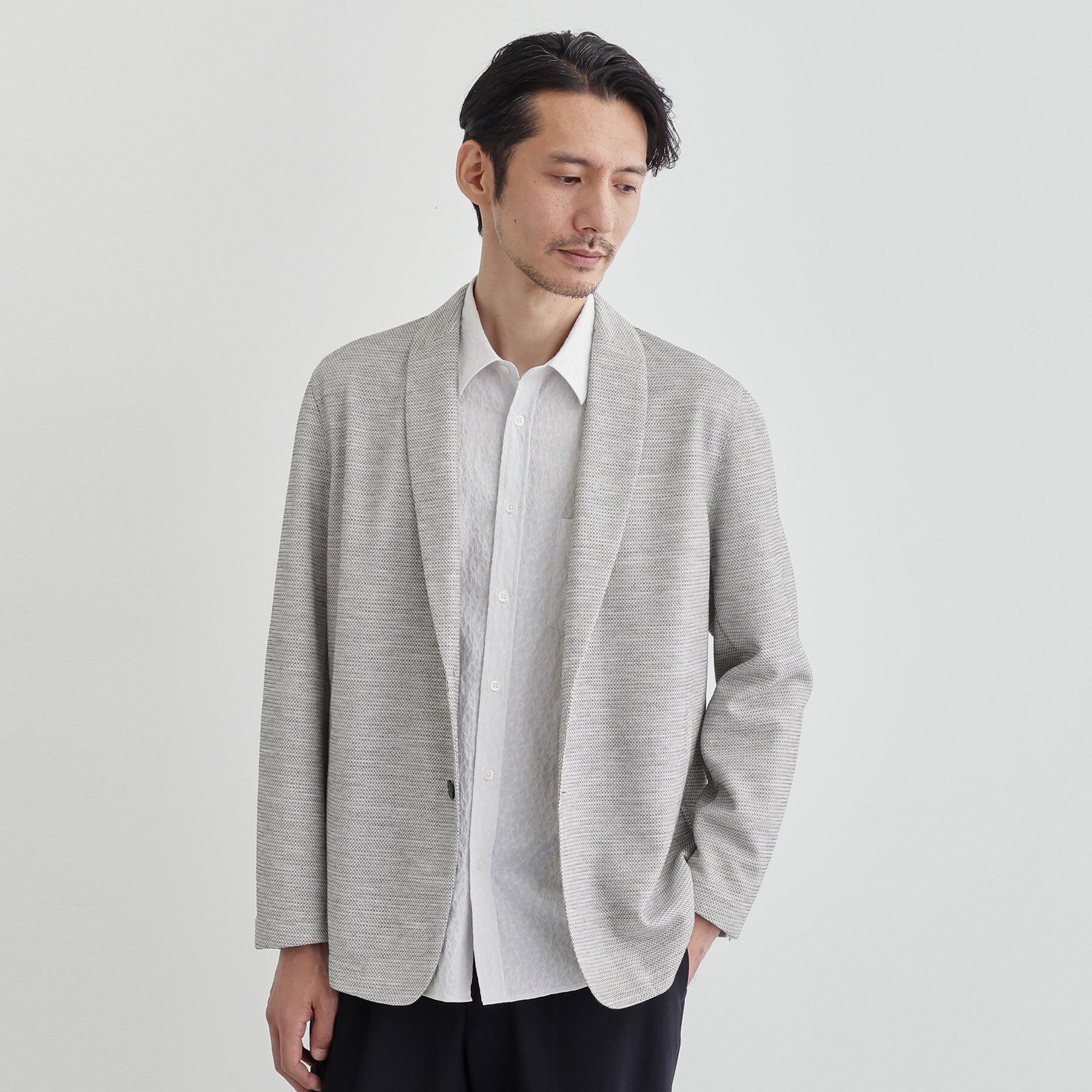 TAKEO KIKUCHI「【尾州織】ショールカラー カーディガン」|カーディガン|