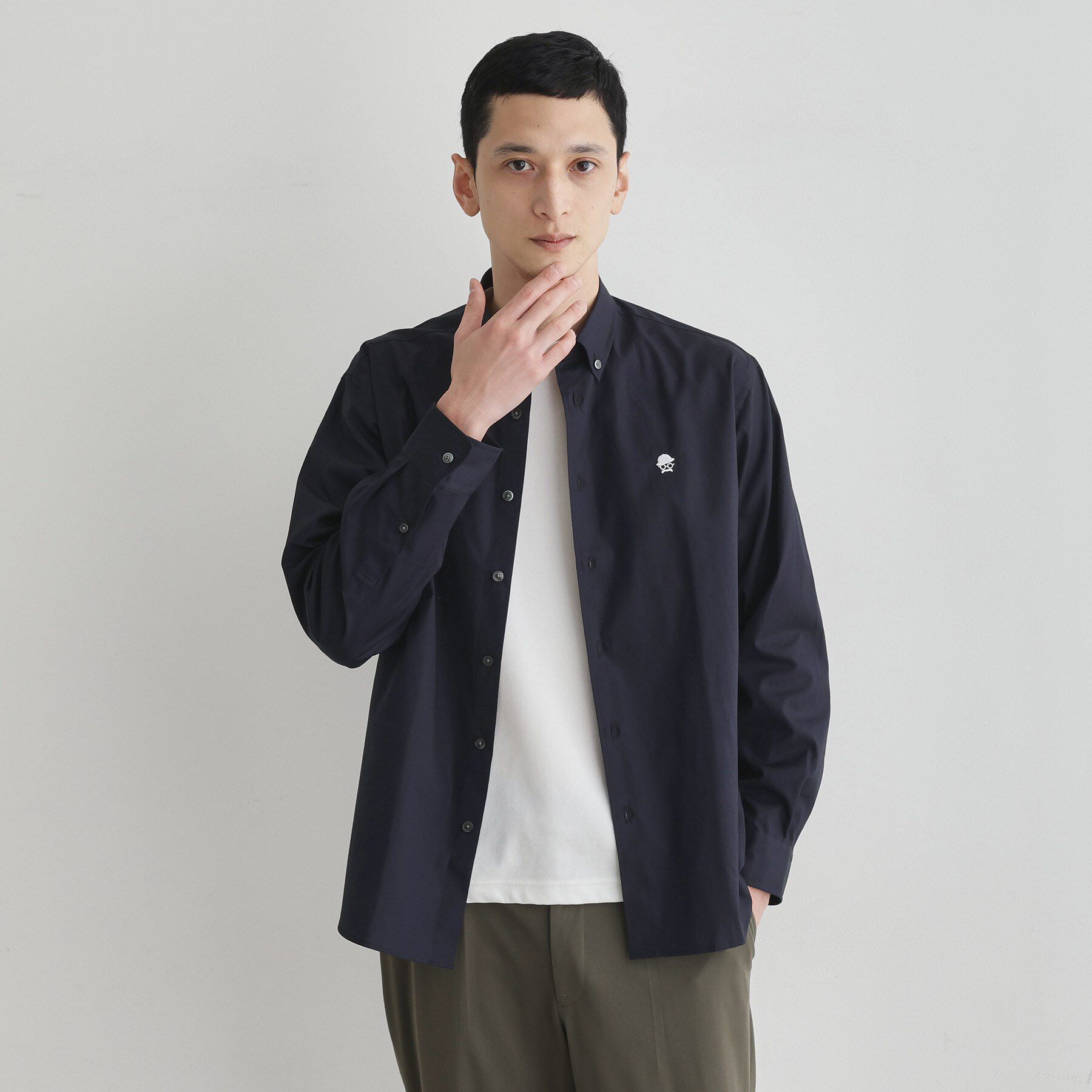 TAKEO KIKUCHI「【LIMITED】ワンポイント刺繍ボタンダウンシャツ」|シャツ・ブラウス|