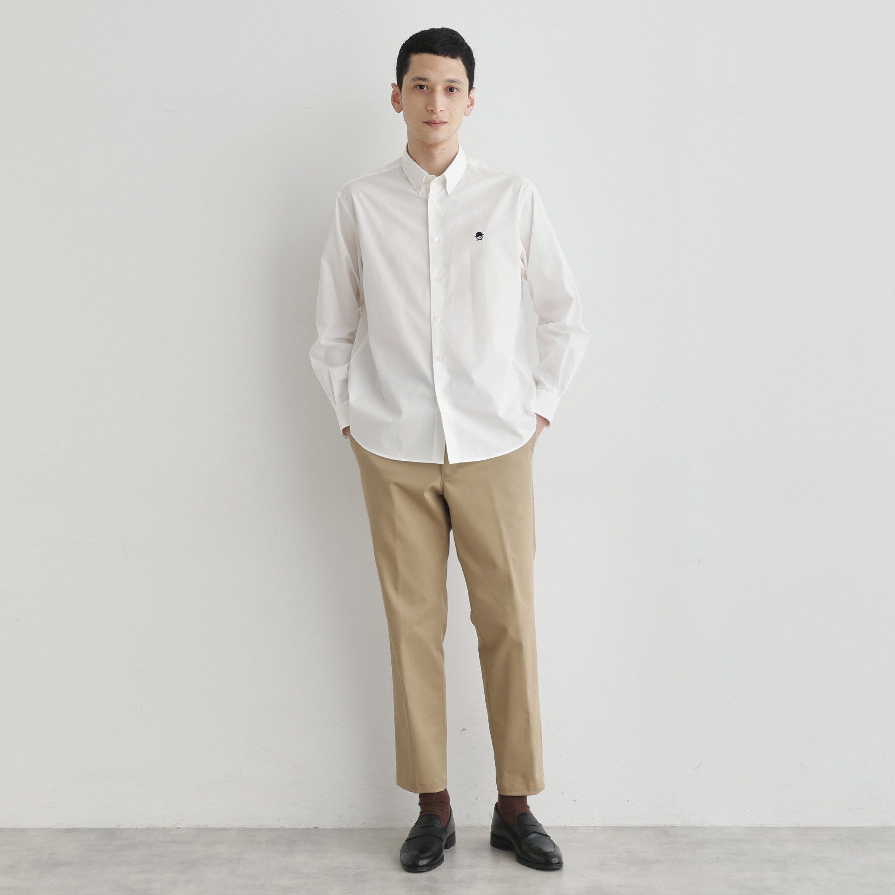 TAKEO KIKUCHI「【LIMITED】ワンポイント刺繍ボタンダウンシャツ」|シャツ・ブラウス|