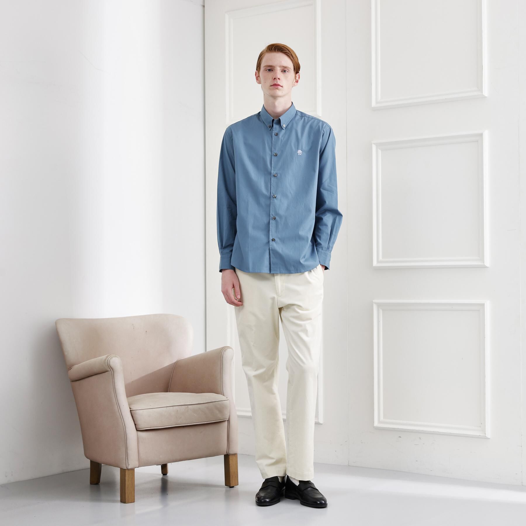 TAKEO KIKUCHI「【LIMITED】ワンポイント刺繍ボタンダウンシャツ」|シャツ・ブラウス|