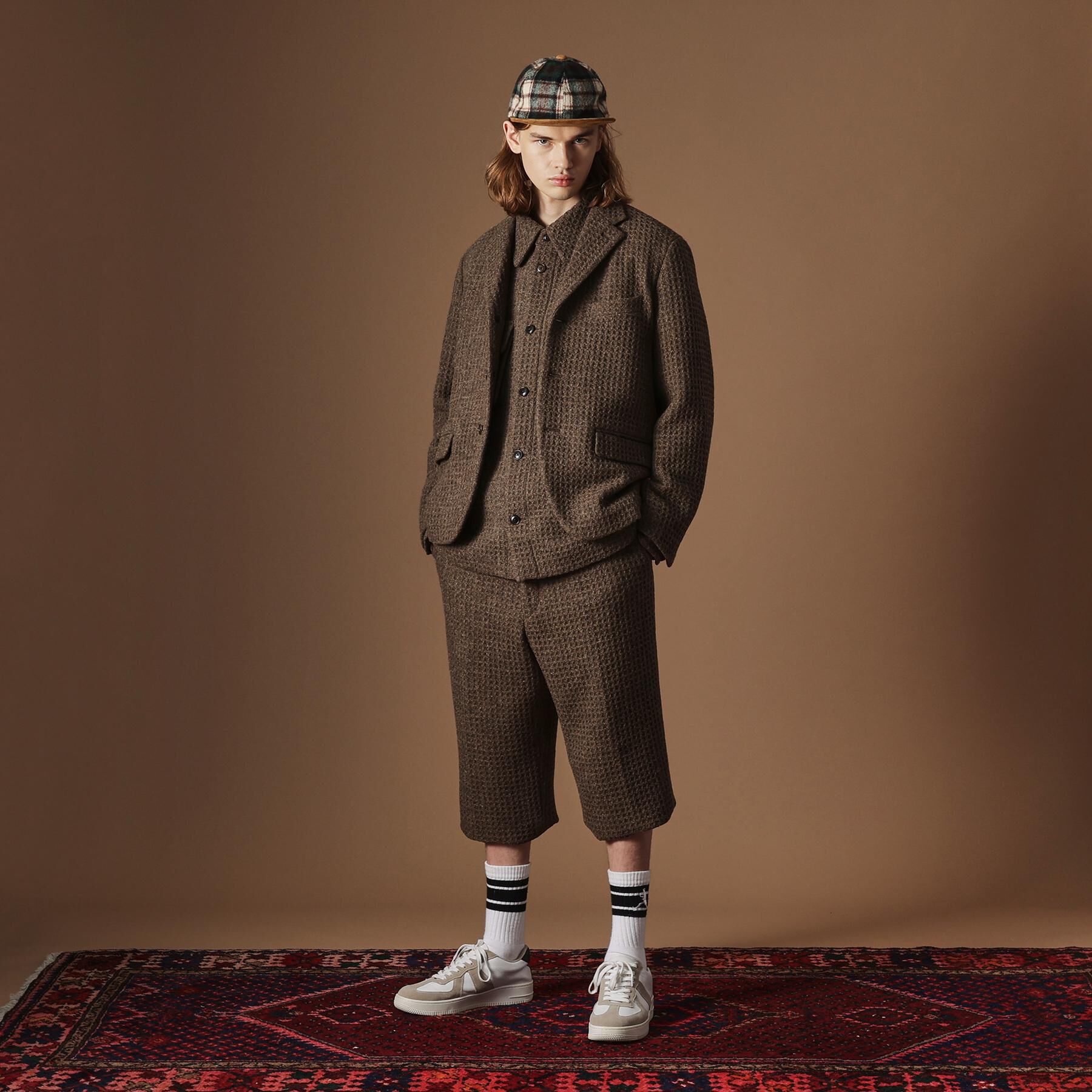 40CARATS&525「【Sサイズ～】ウール混ワッフルジャケット」|テーラードジャケット|