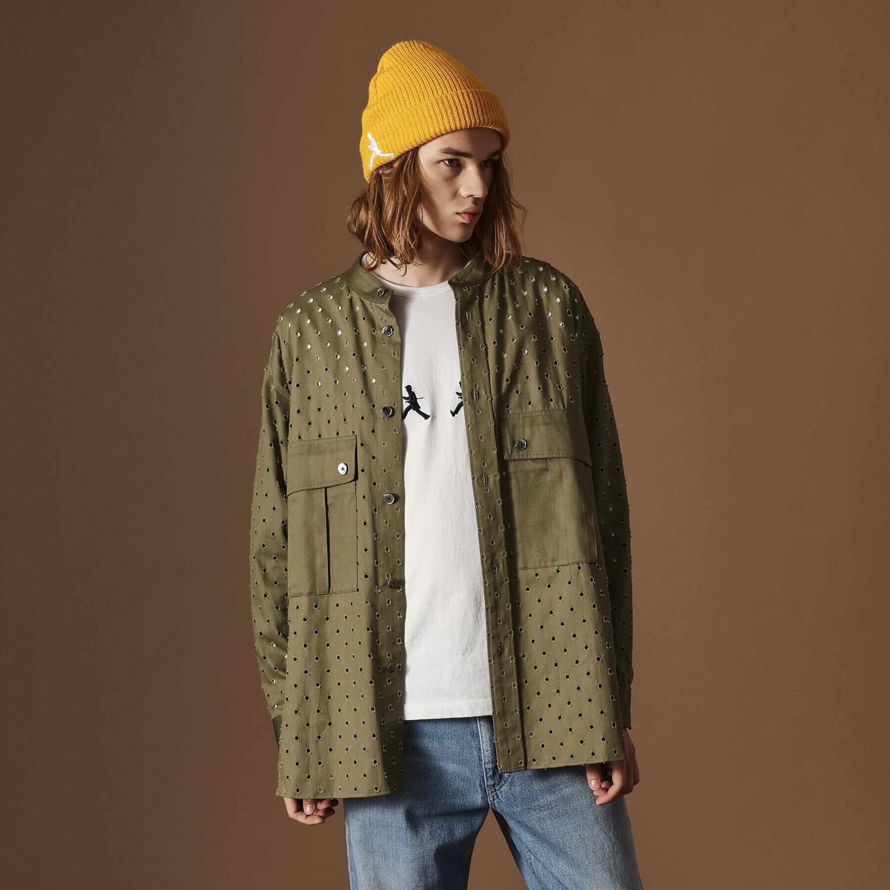 40CARATS&525「ツイルオパールオーバーシャツ」|シャツ・ブラウス|