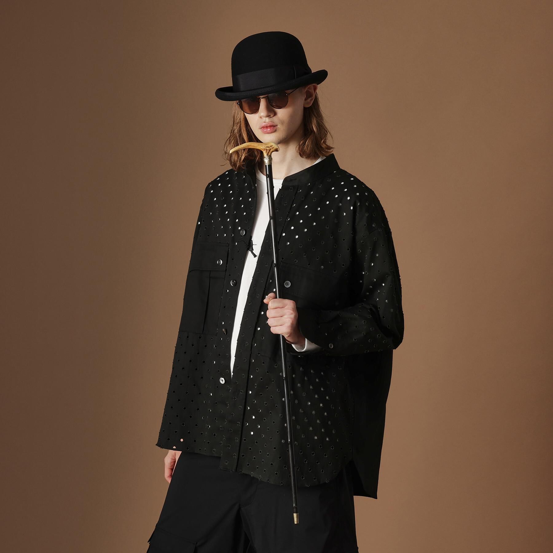 40CARATS&525「ツイルオパールオーバーシャツ」|シャツ・ブラウス|