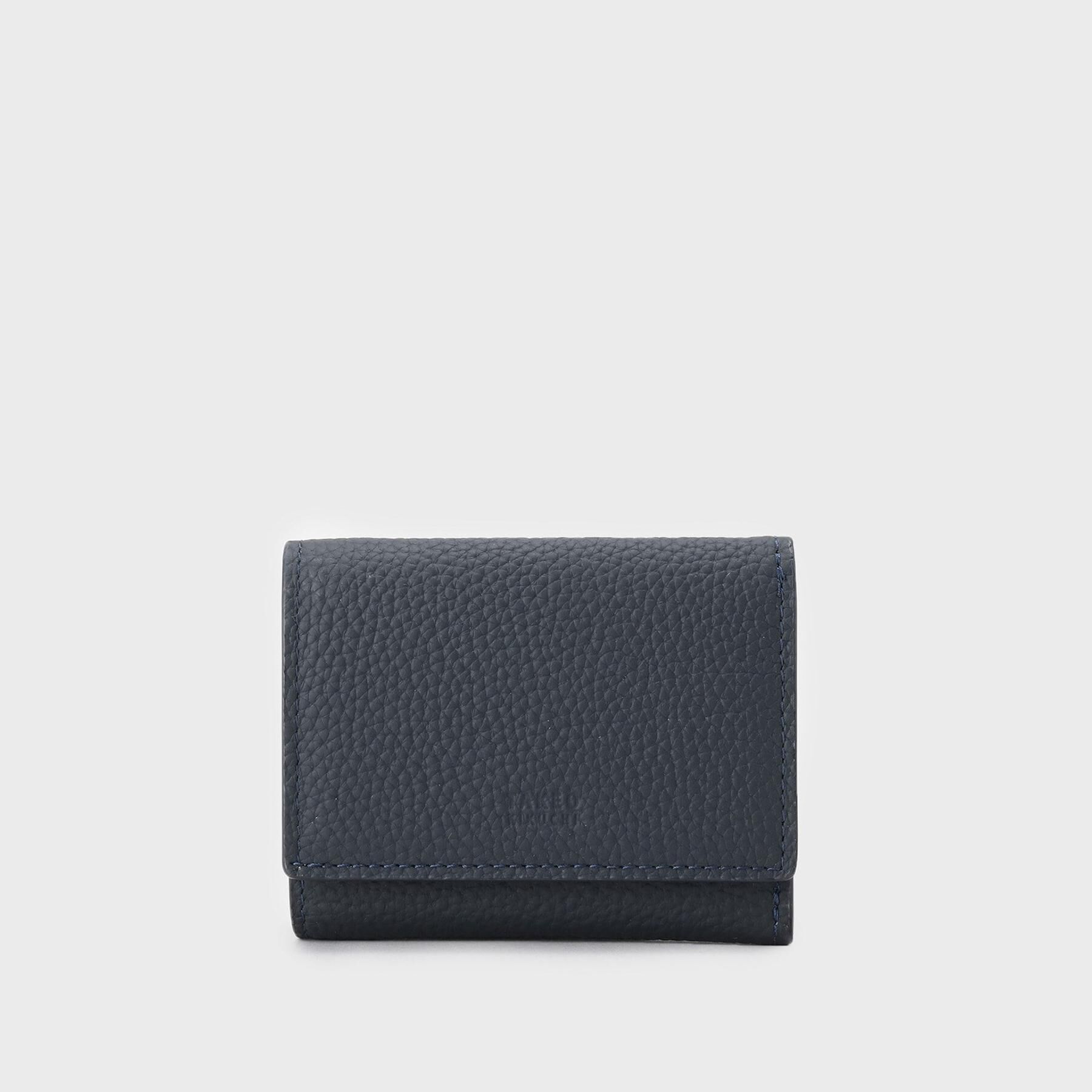 TAKEO KIKUCHI「ソフトシュリンクレザー三つ折り財布」|財布|ブルー(093)