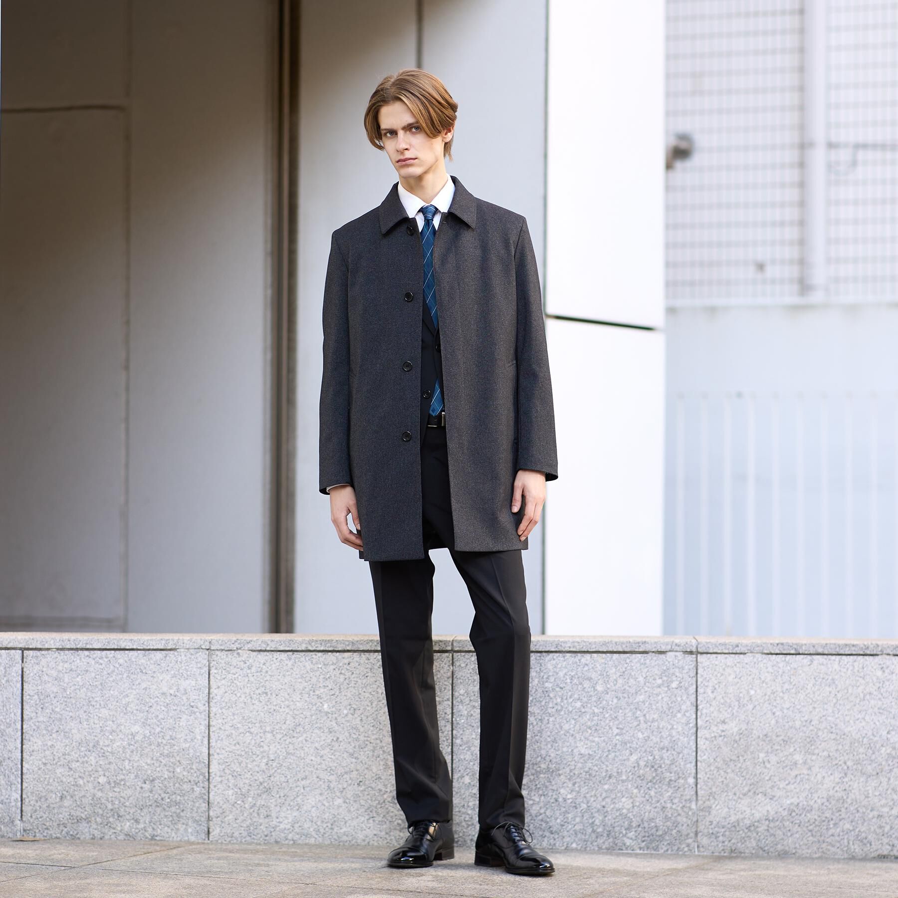 TAKEO KIKUCHI「【ダウンライナー付き】メランジ ステンカラー コート」|ステンカラーコート|