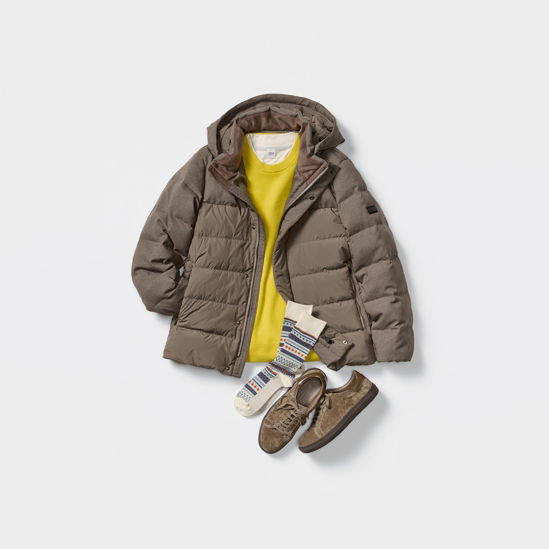 TAKEO KIKUCHI「カラーコンビ ダウンブルゾン」|ダウン|