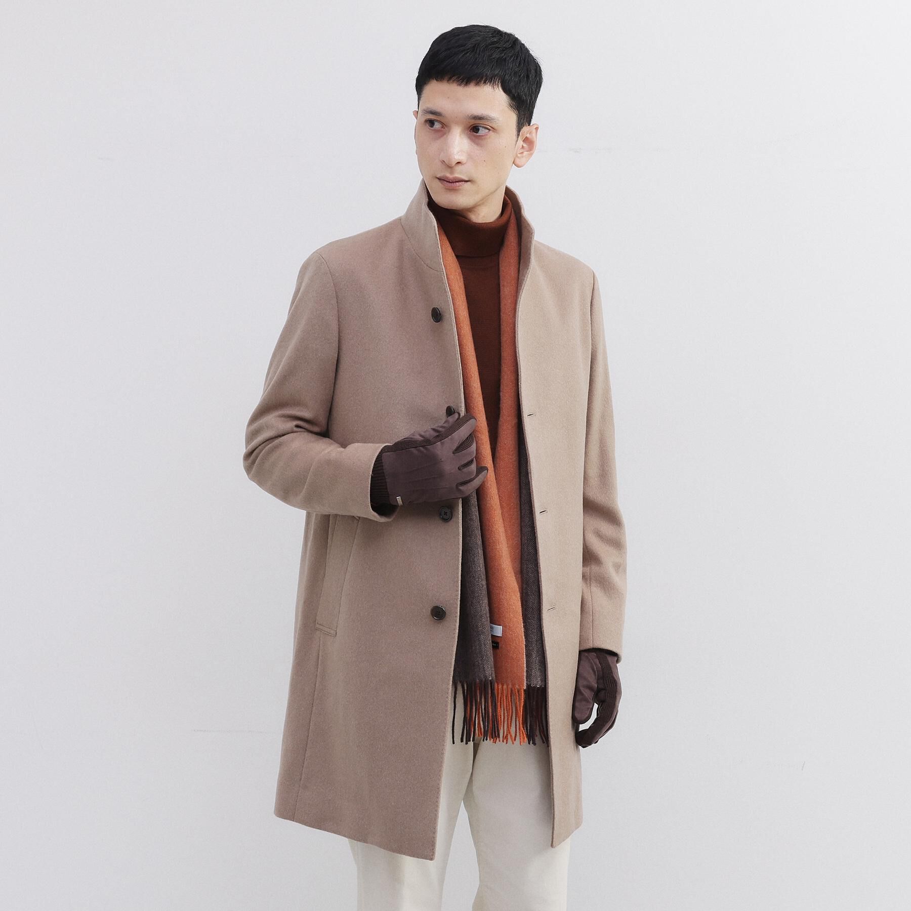 TAKEO KIKUCHI「【洗えるカシミヤ】ピュアカシミヤ 4面パネルマフラー」|ストール|