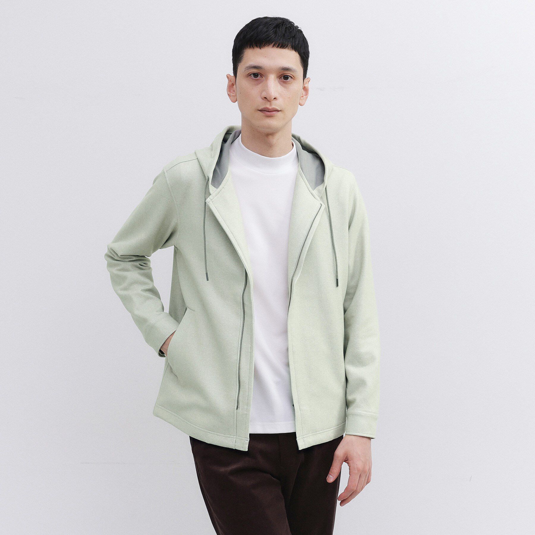 TAKEO KIKUCHI「【JUST ONE LAYER】ダウンファブリックZIPパーカー」|パーカー|