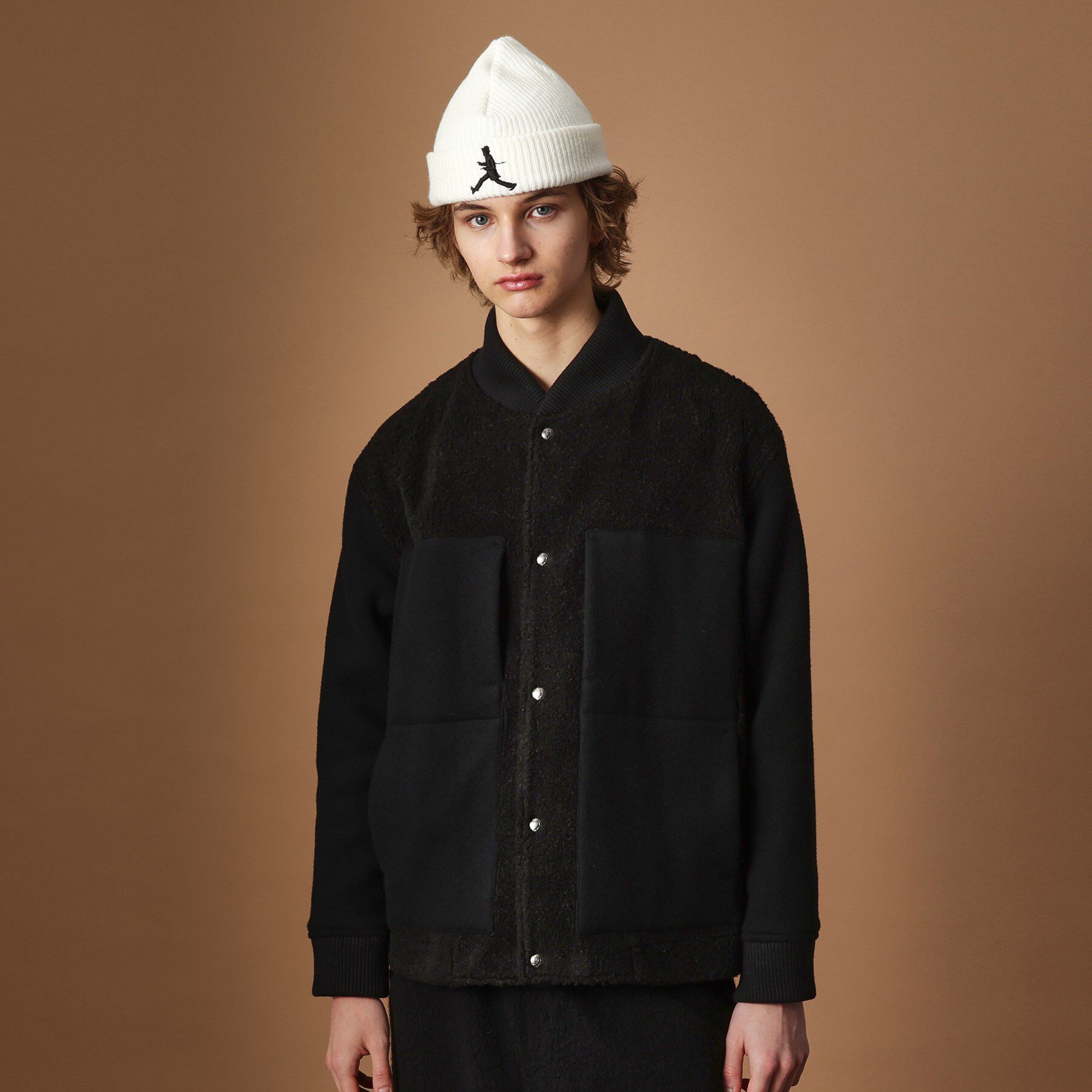 40CARATS&525「2重織りモッサボアパイル コンビブルゾン」|ブルゾン・スタジャン|