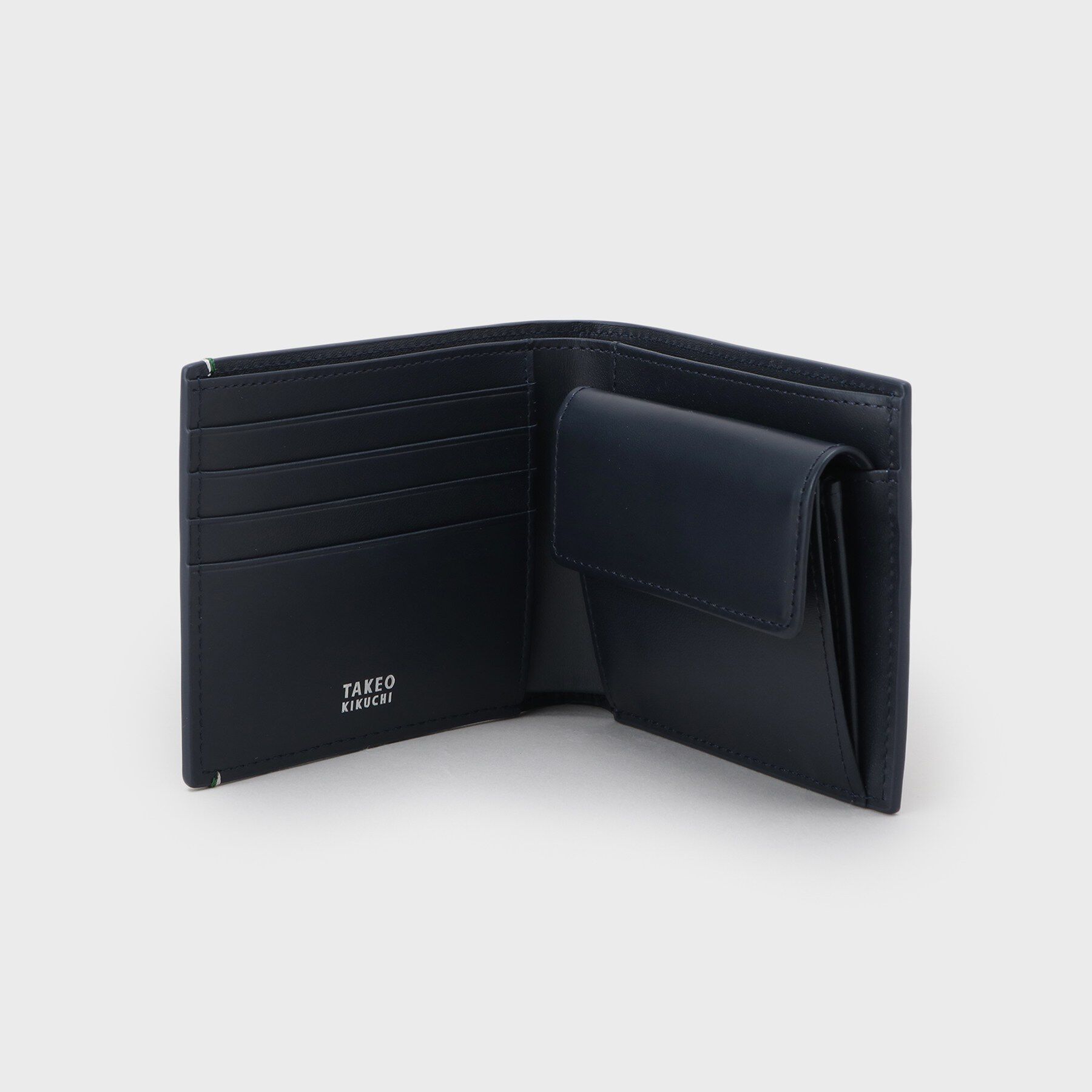 TAKEO KIKUCHI「水シボレザー2つ折り財布」|財布|