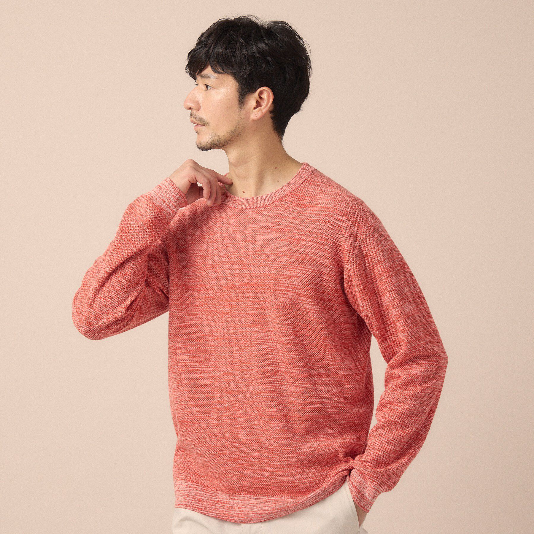 TAKEO KIKUCHI「【洗える】カラースプリングニット」|ニット・セーター|