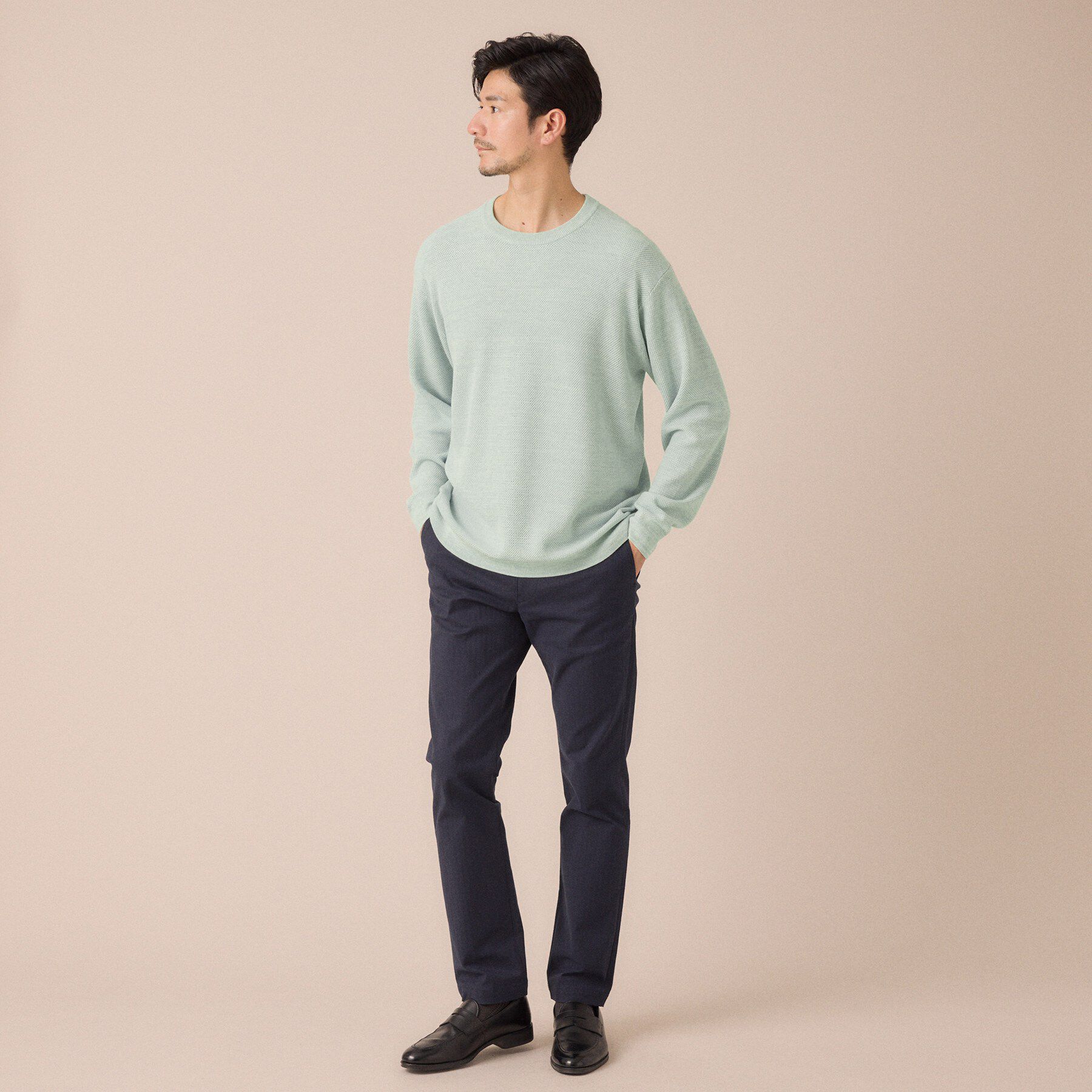 TAKEO KIKUCHI「【洗える】カラースプリングニット」|ニット・セーター|