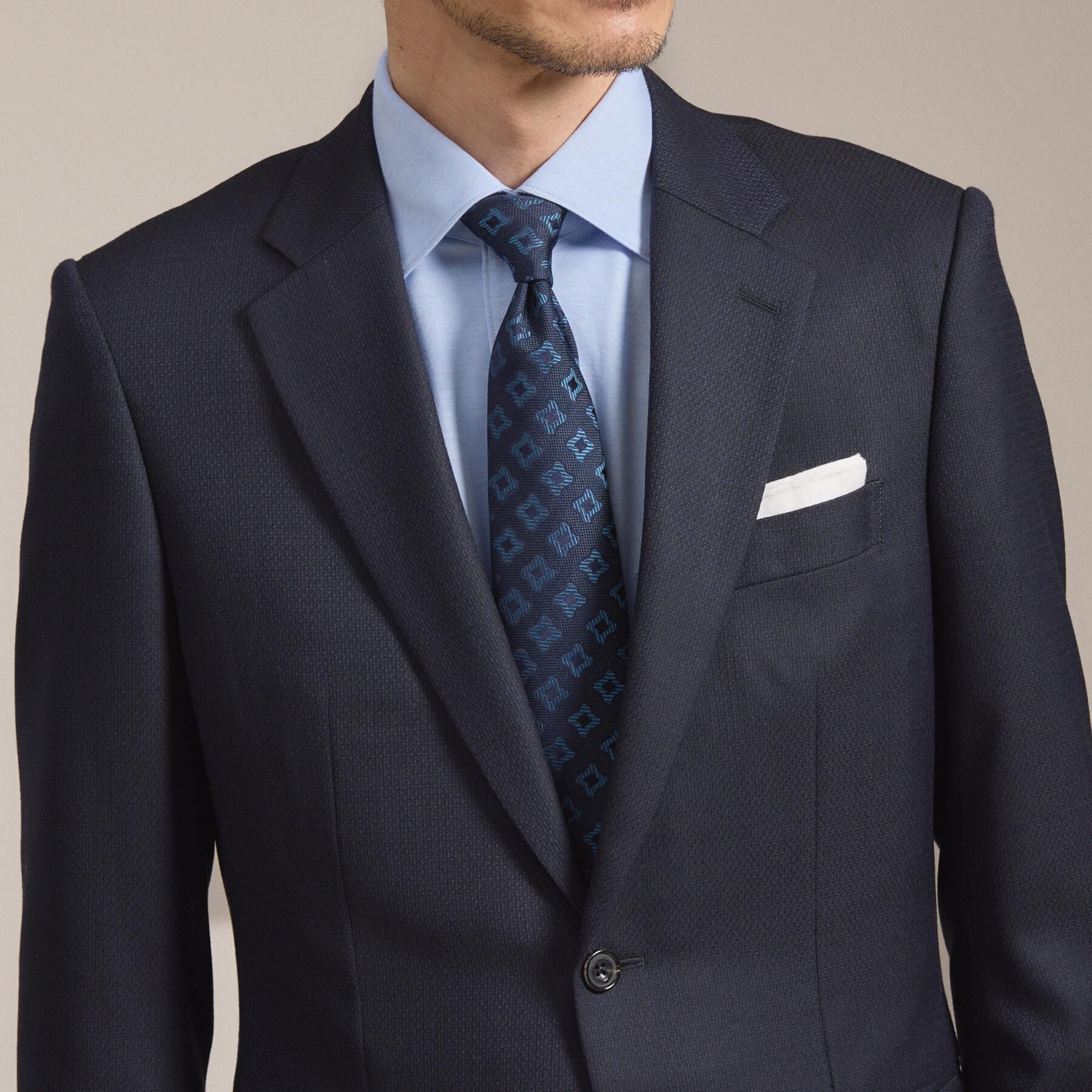 TAKEO KIKUCHI「【縁起の良いネクタイ】PNJ 千鳥ジオメトリックネクタイ」|ネクタイ・蝶ネクタイ|