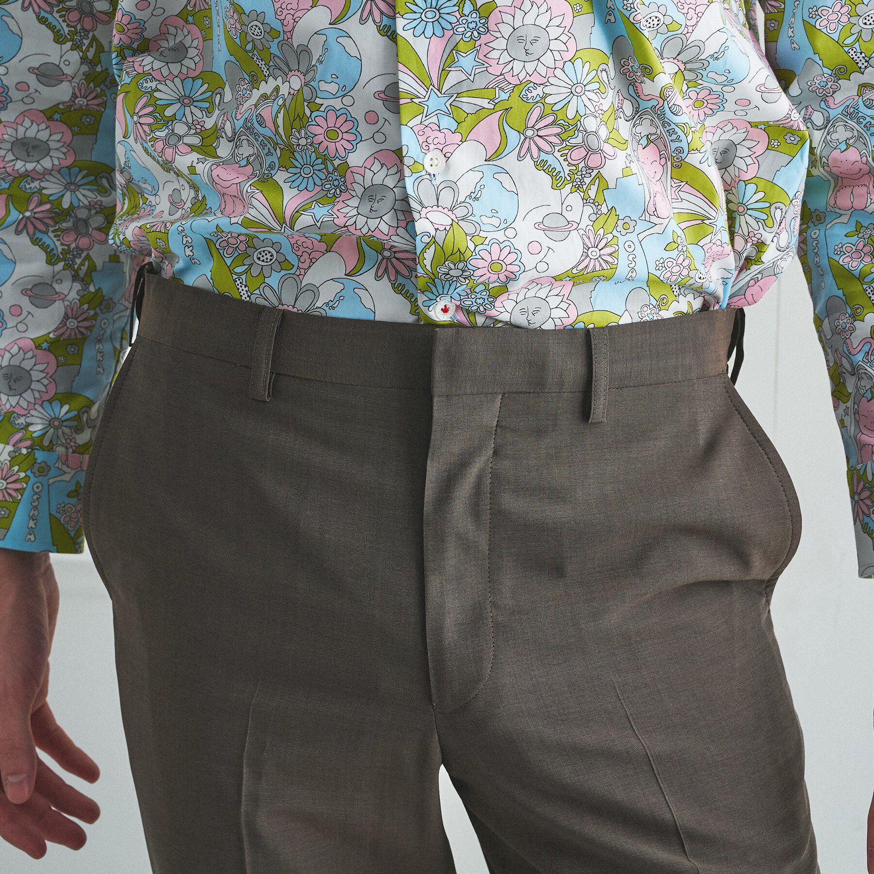 TAKEO KIKUCHI「【BOWLER HAT LABEL】TWトロピカルシャンブレー JAZZスラックス」|その他|