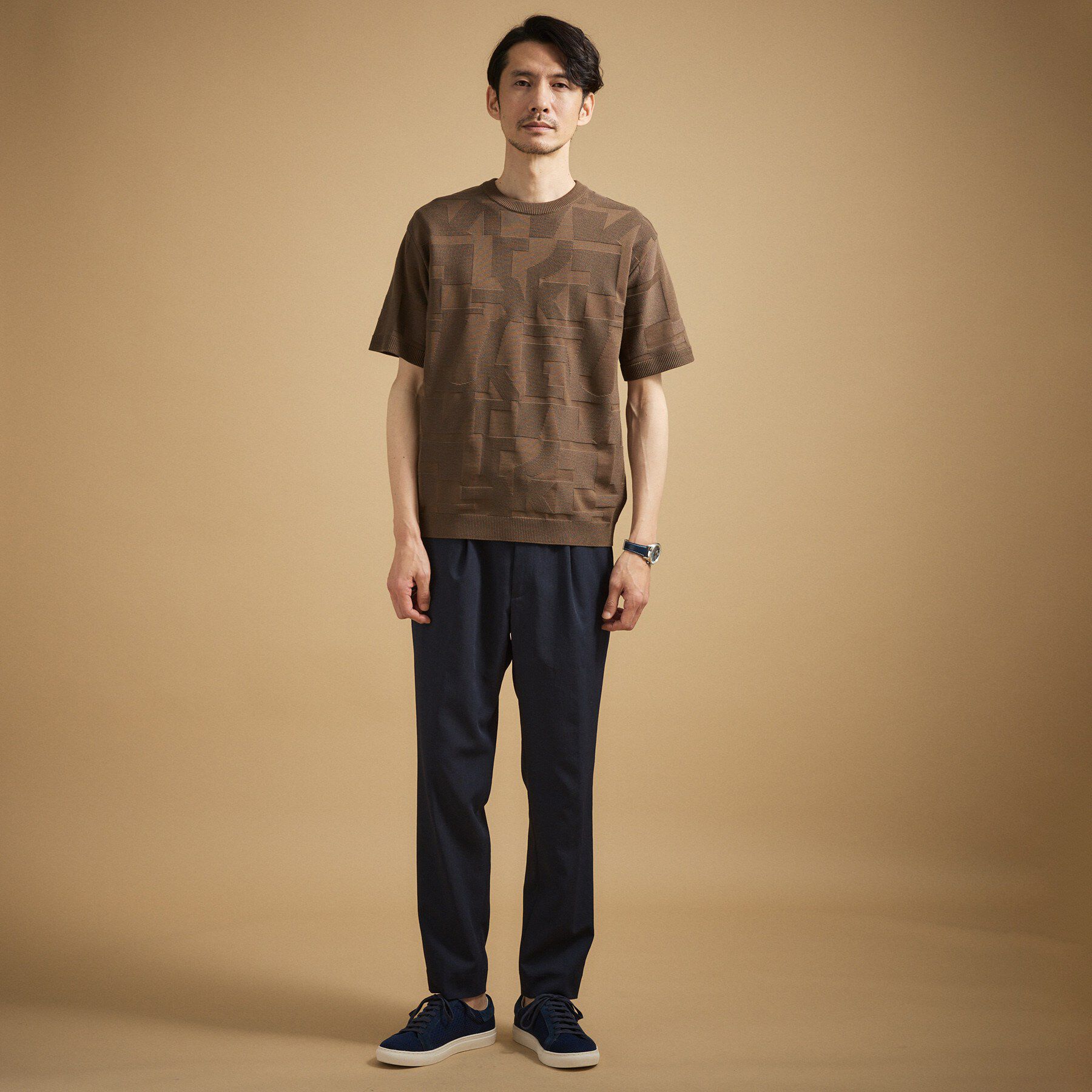 TAKEO KIKUCHI「【徳島ニット】テクスチャー ニット」|ニット・セーター|