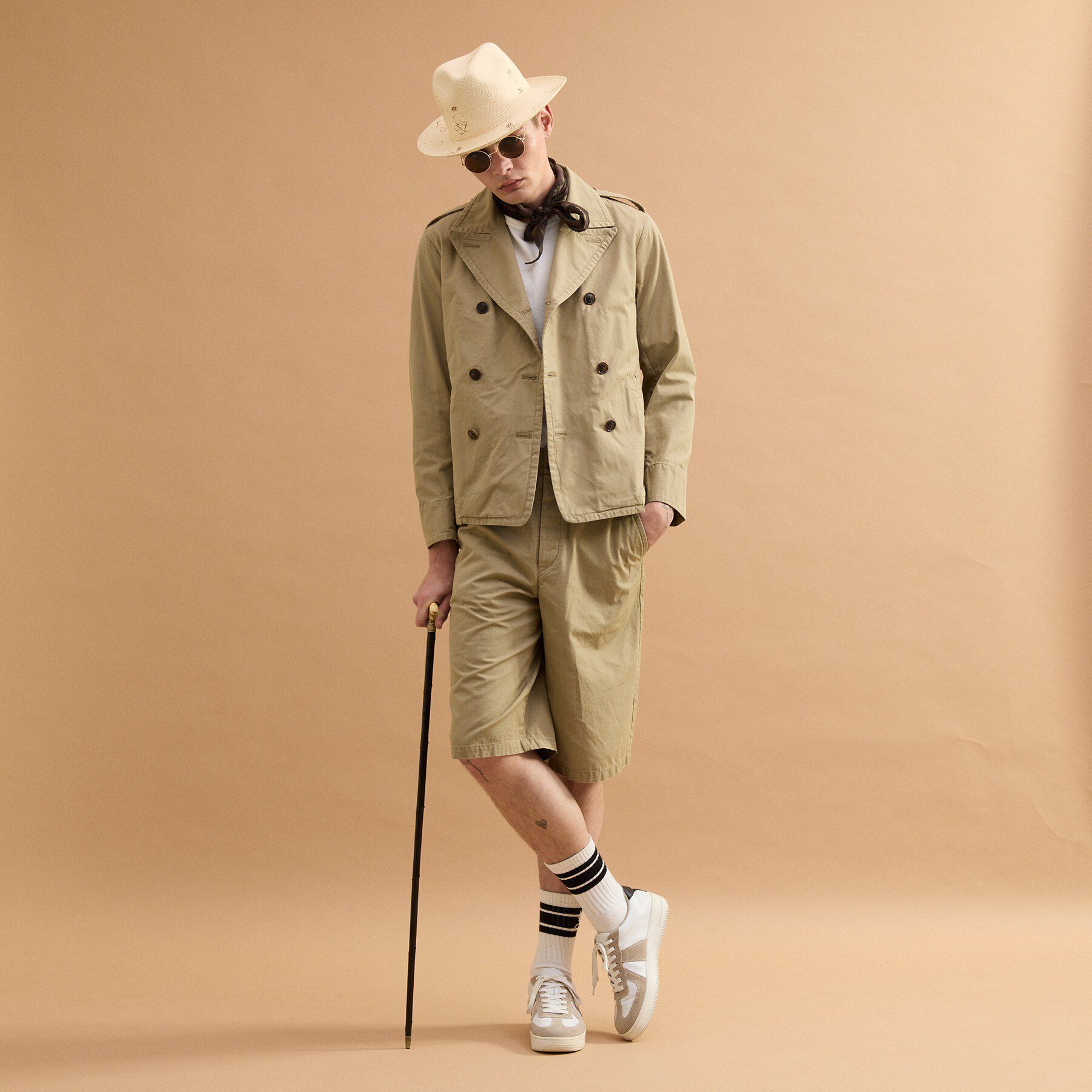 40CARATS&525「ミリタリークロスPコート」|ブルゾン・スタジャン|