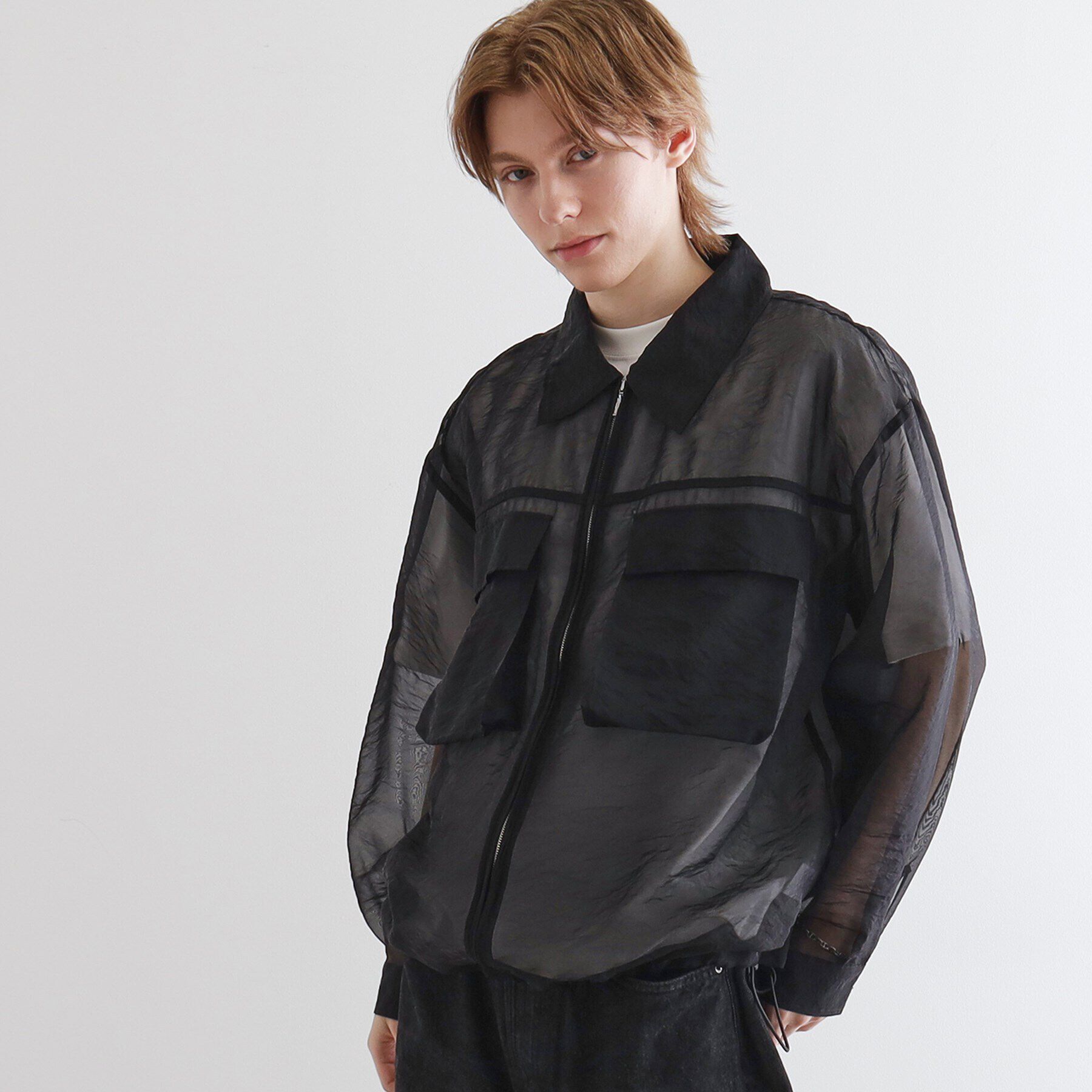 tk.TAKEO KIKUCHI「シアーシャツアウター」|シャツ・ブラウス|