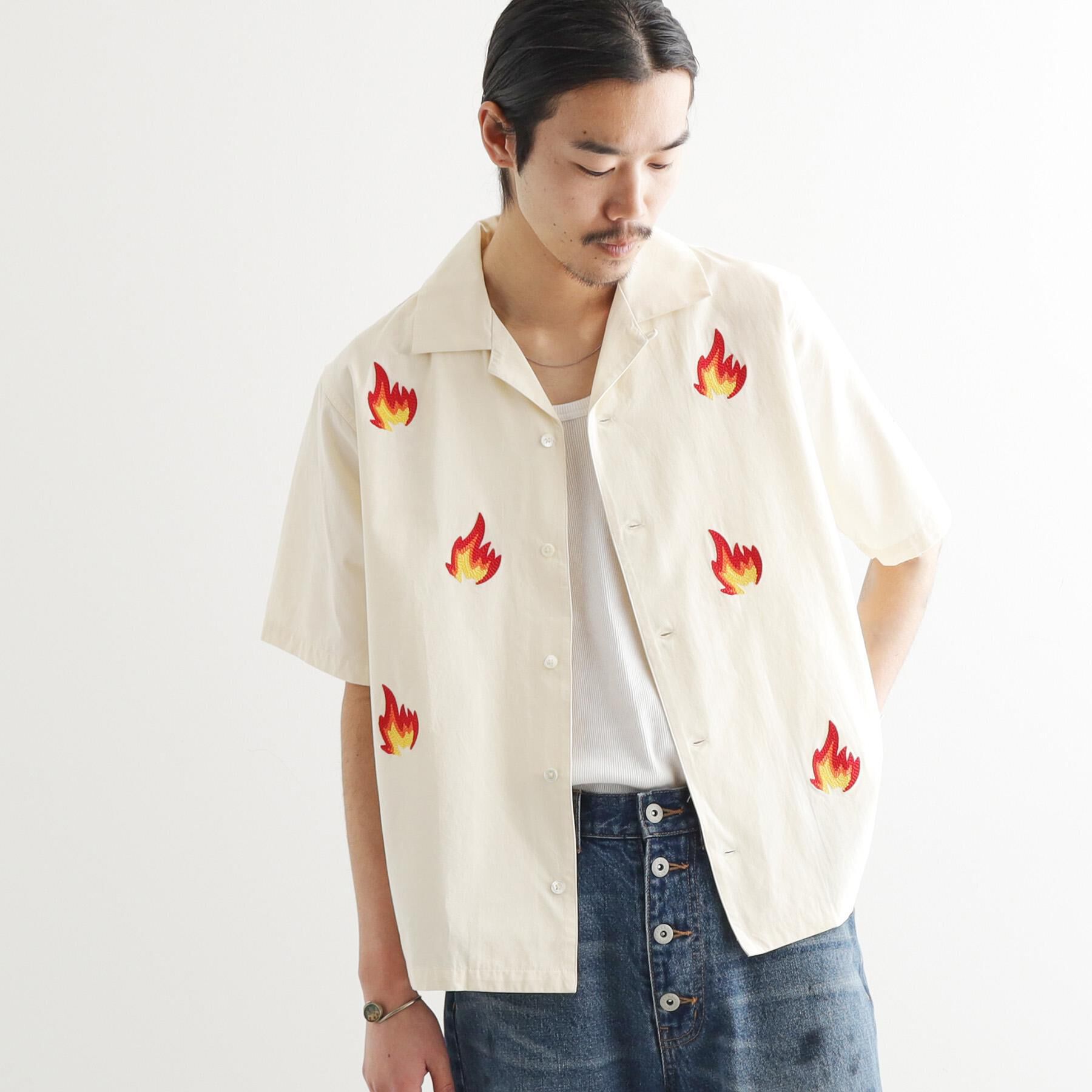 tk.TAKEO KIKUCHI「K&rsquo;PJT by AYUTA 『炎刺繍シャツ』」|シャツ・ブラウス|