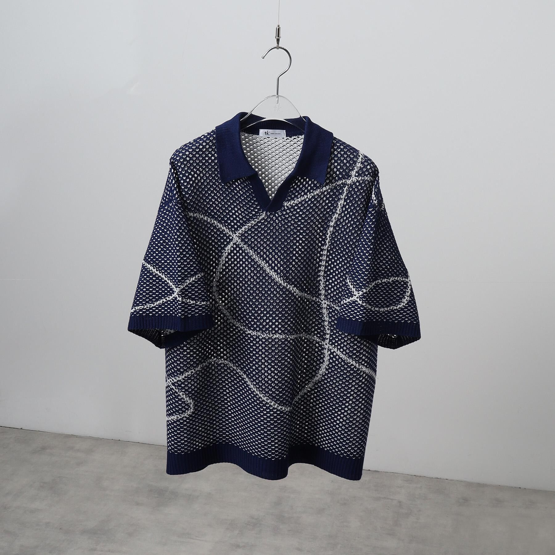 tk.TAKEO KIKUCHI「ラインアートニットポロ」|ニット・セーター|