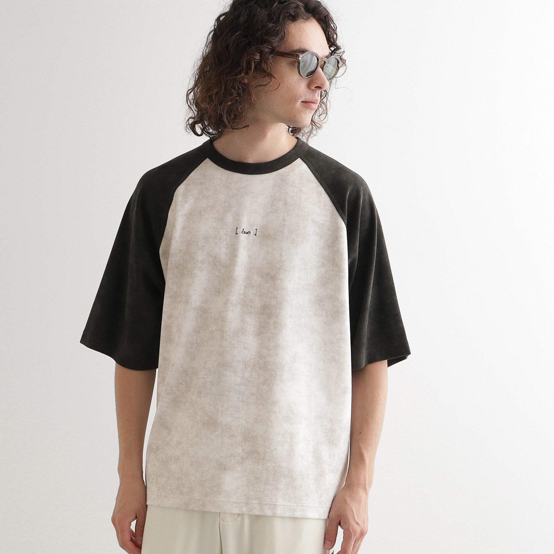 tk.TAKEO KIKUCHI「ヴィンテージライクラグランTシャツ」|Tシャツ・カットソー|ホワイト(401)