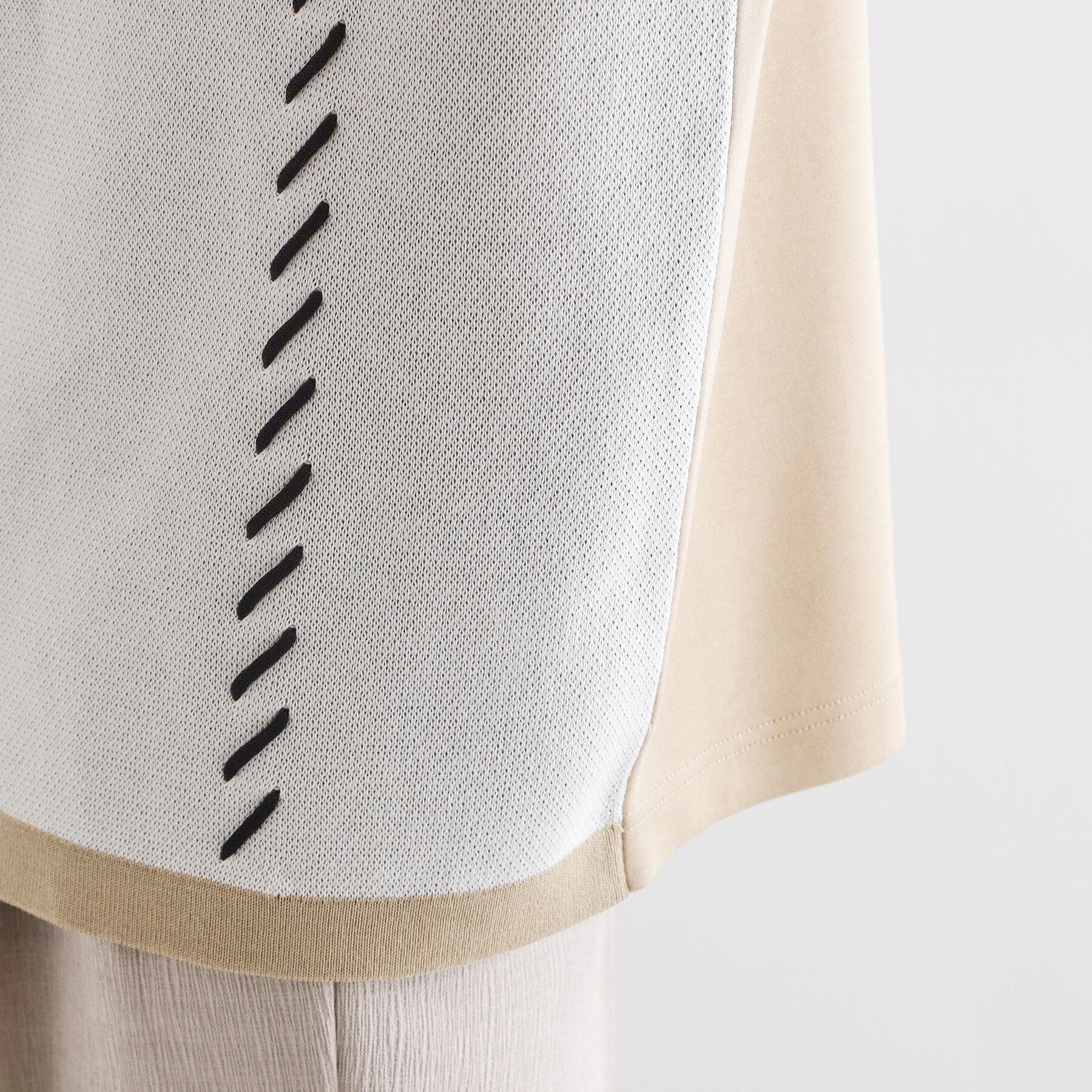 tk.TAKEO KIKUCHI「ニットドッキングクロスオーバー」|Tシャツ・カットソー|