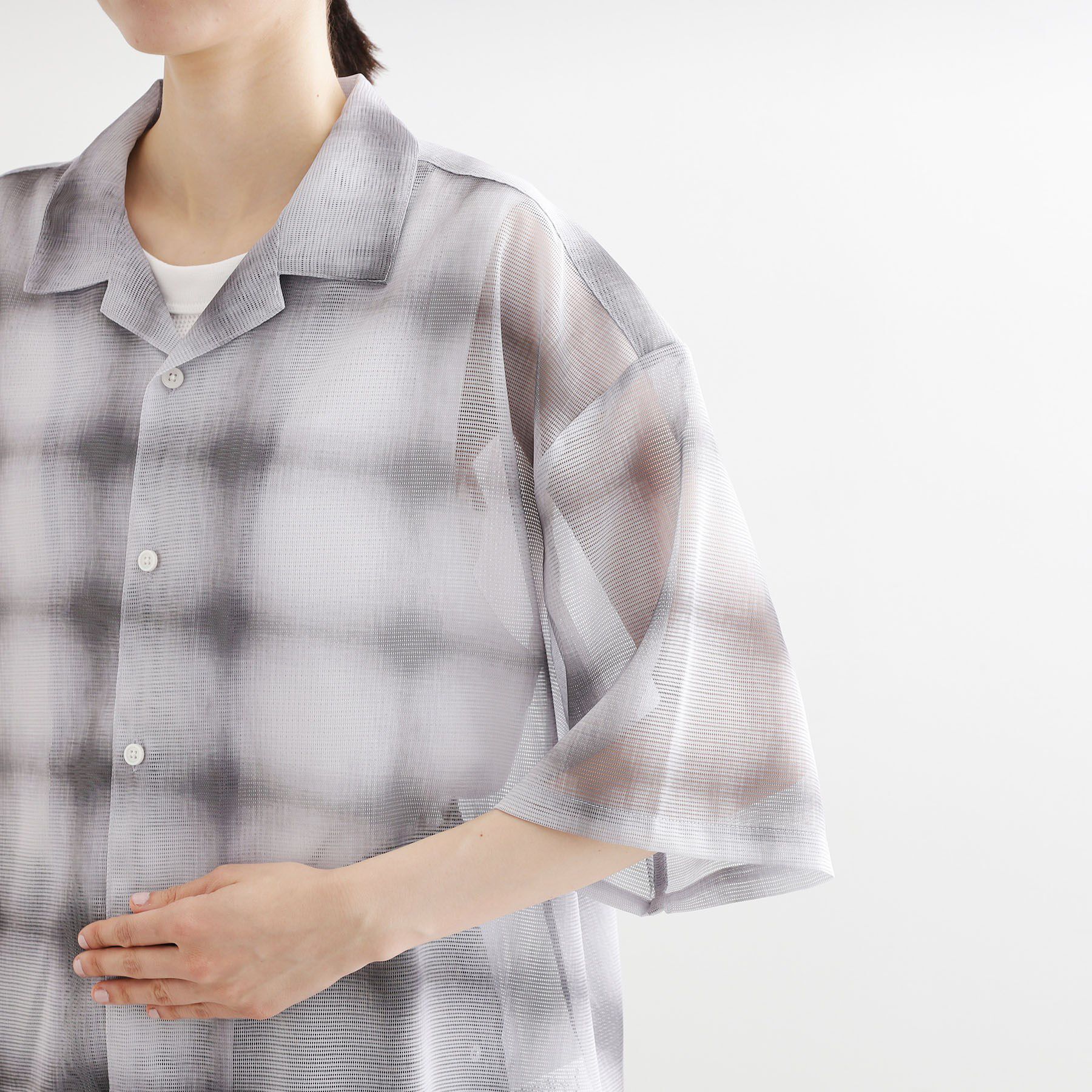 tk.TAKEO KIKUCHI「メッシュオンブレ―チェックシャツ」|シャツ・ブラウス|