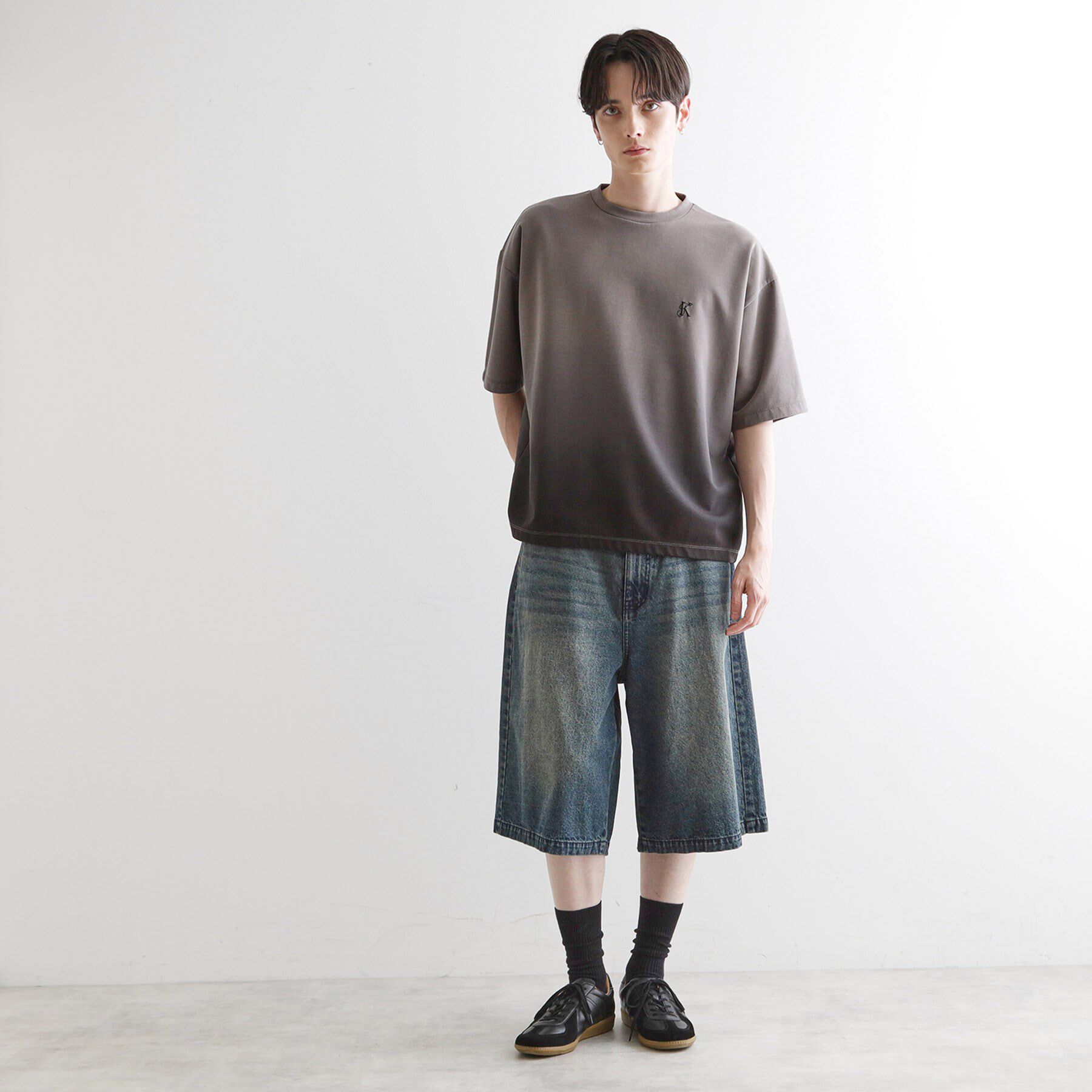 tk.TAKEO KIKUCHI「グラデーションダイ5分袖カットソー」|Tシャツ・カットソー|