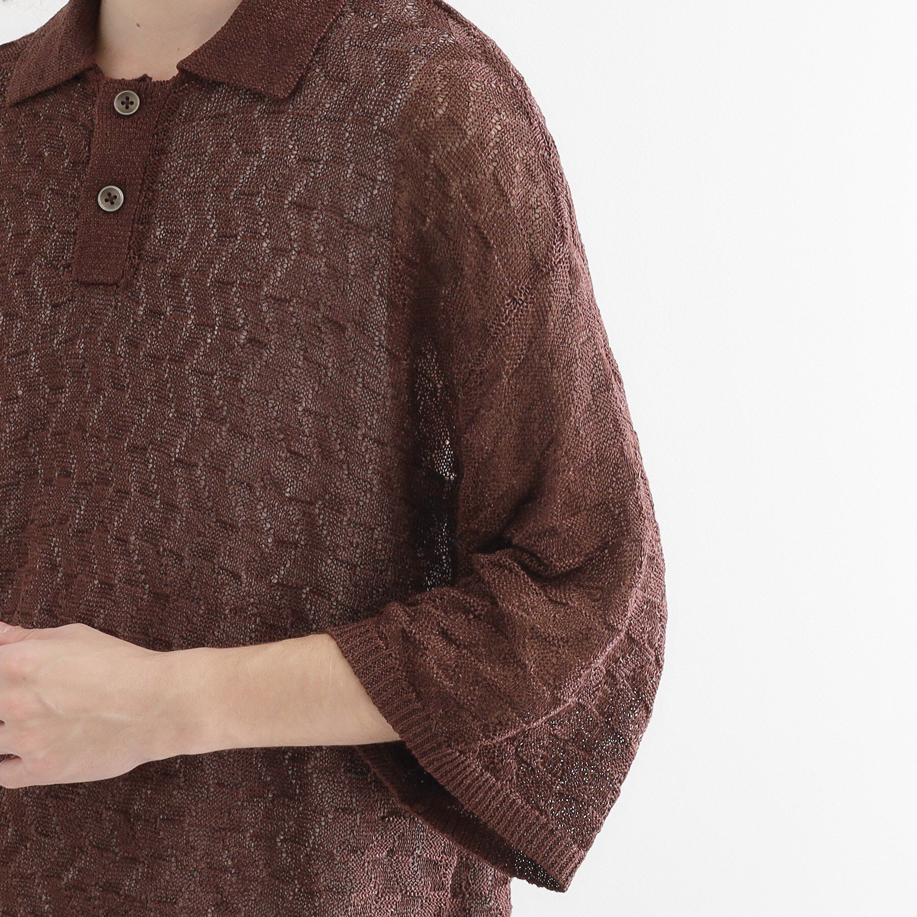 tk.TAKEO KIKUCHI「ストローヤーンポロニット」|ニット・セーター|