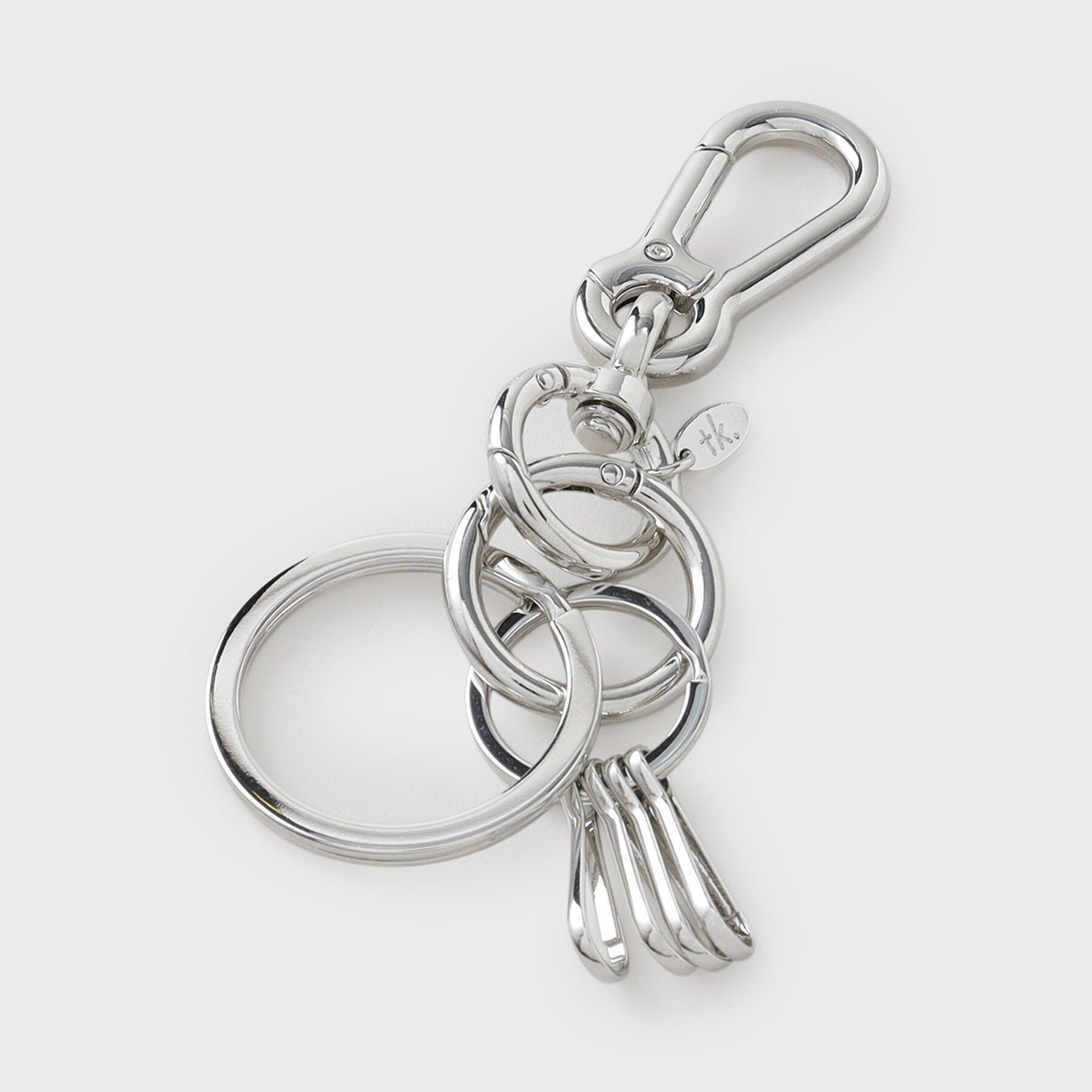 tk.TAKEO KIKUCHI「カラビナキーホルダー」|キーケース|シルバー(006)