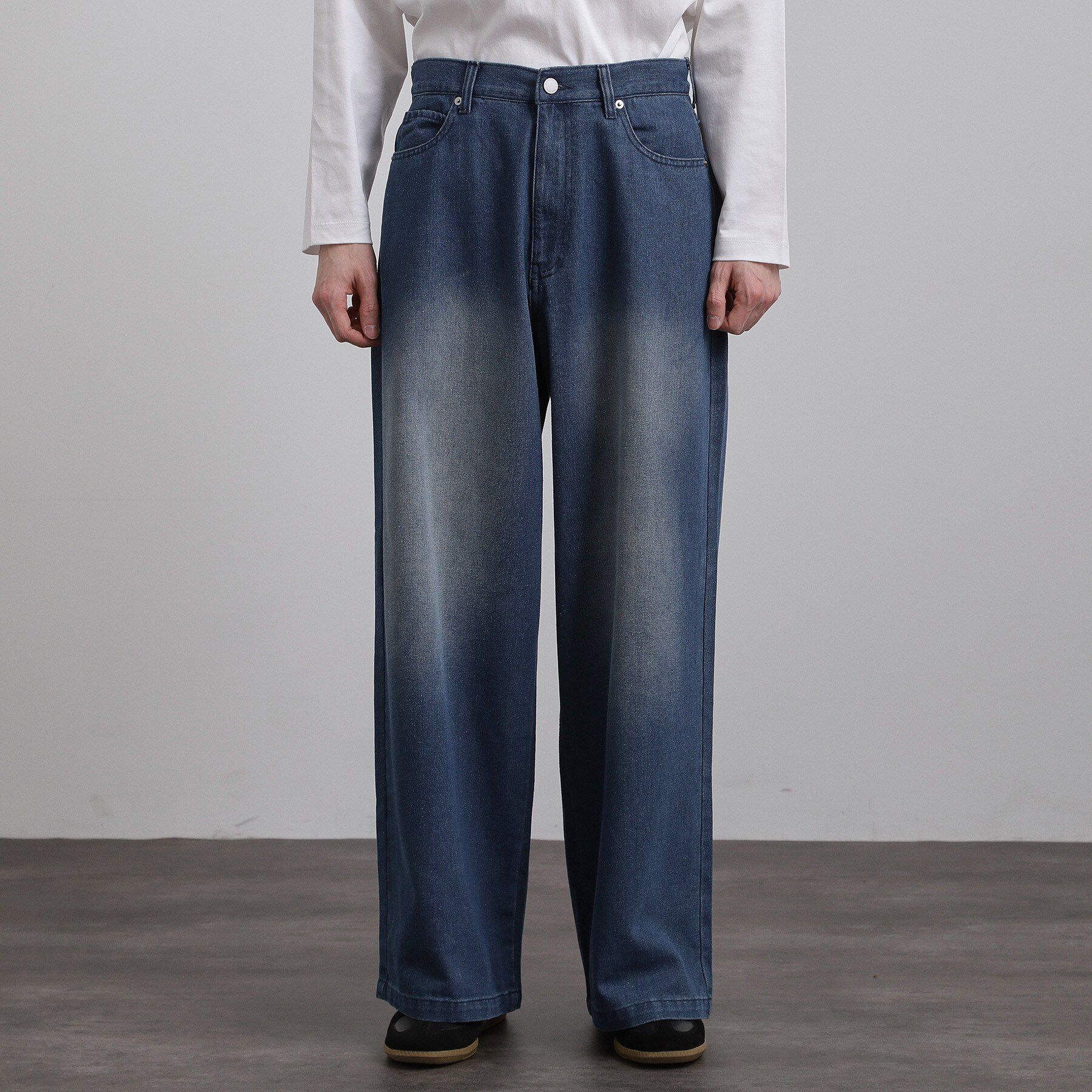 tk.TAKEO KIKUCHI「スーパーワイドバギーデニムパンツ」|デニム|