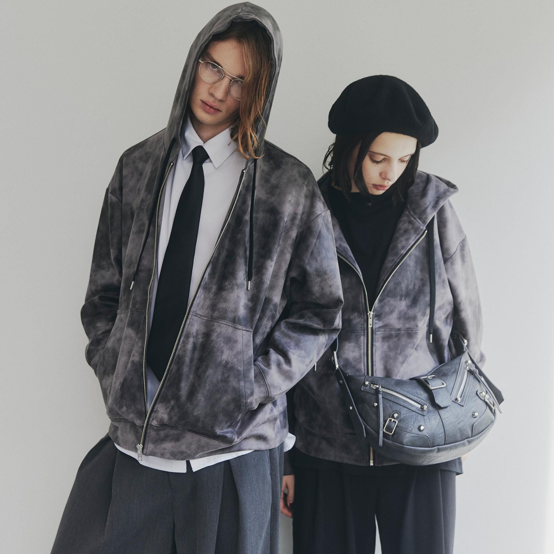 tk.TAKEO KIKUCHI「ヴィンテージライクプリント ジップパーカー」|パーカー|