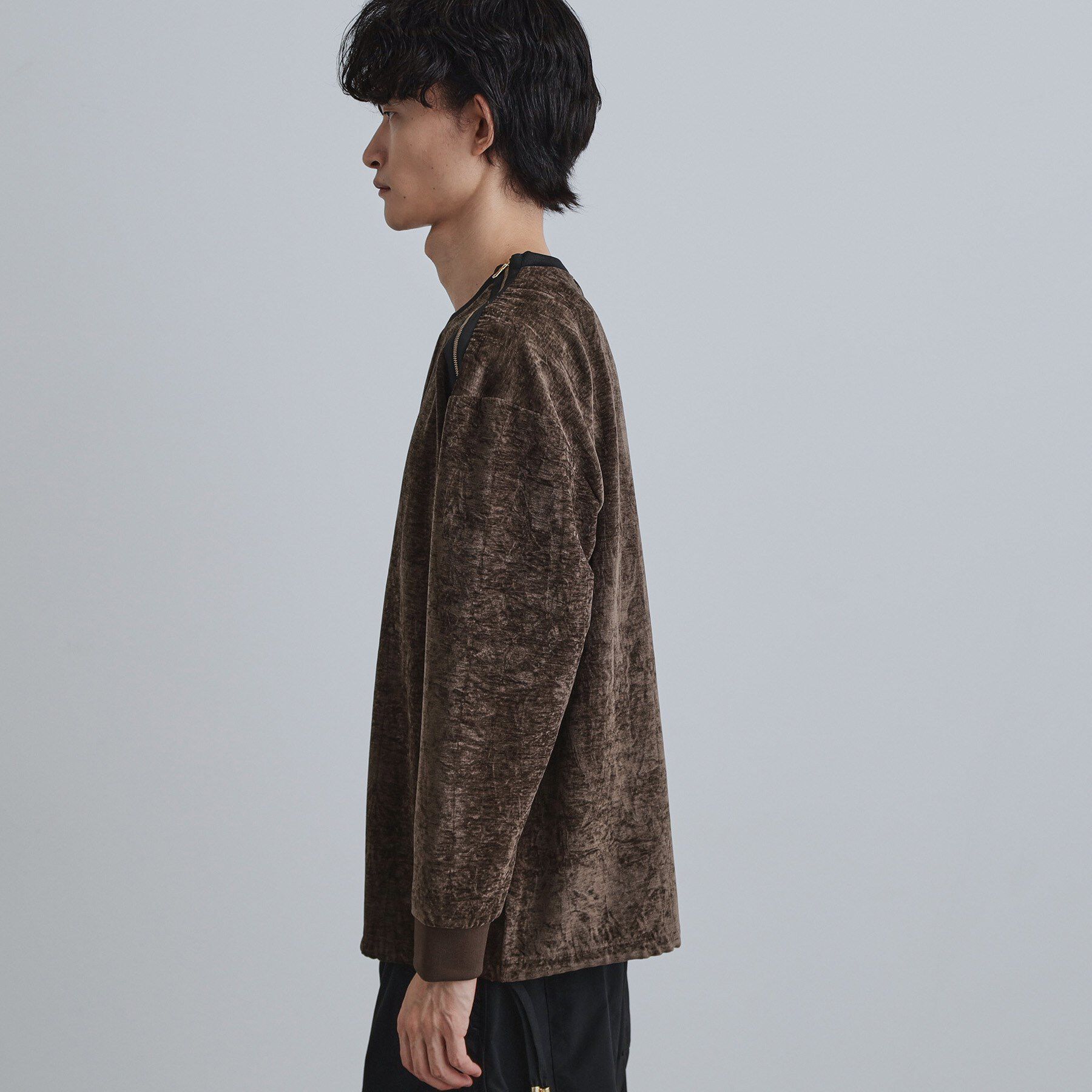 tk.TAKEO KIKUCHI「クラッシュベロアカットソー」|Tシャツ・カットソー|