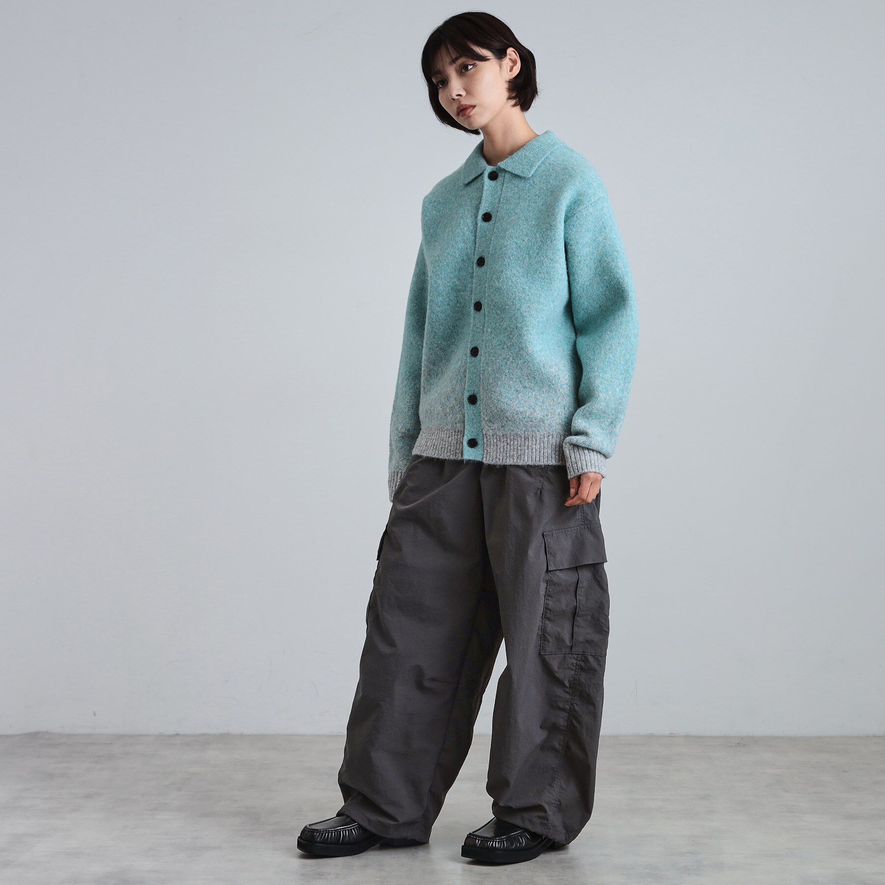 tk.TAKEO KIKUCHI「ミスティーシャギーカーディガン」|カーディガン|