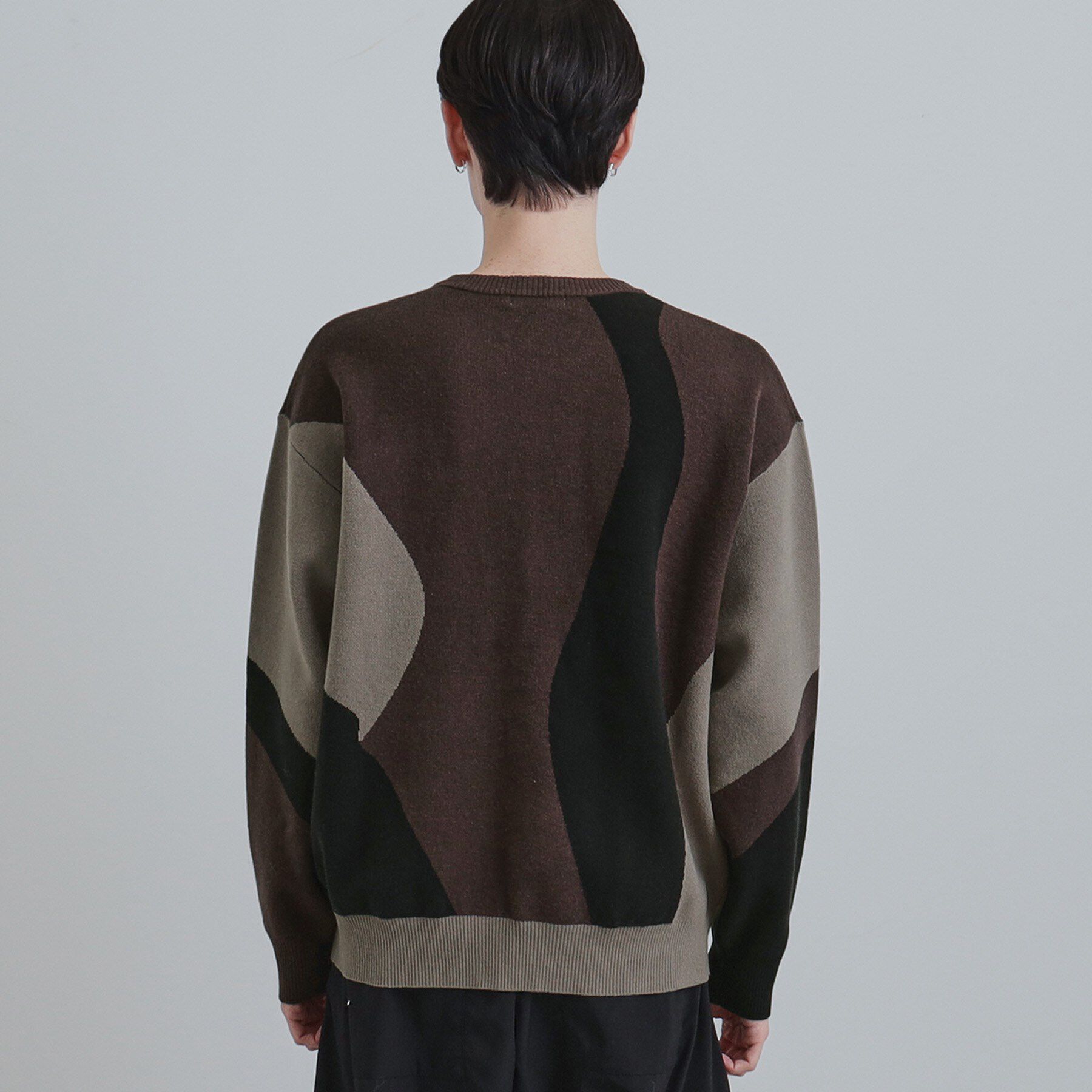 tk.TAKEO KIKUCHI「カラースキーム胸ZIPニット」|ニット・セーター|