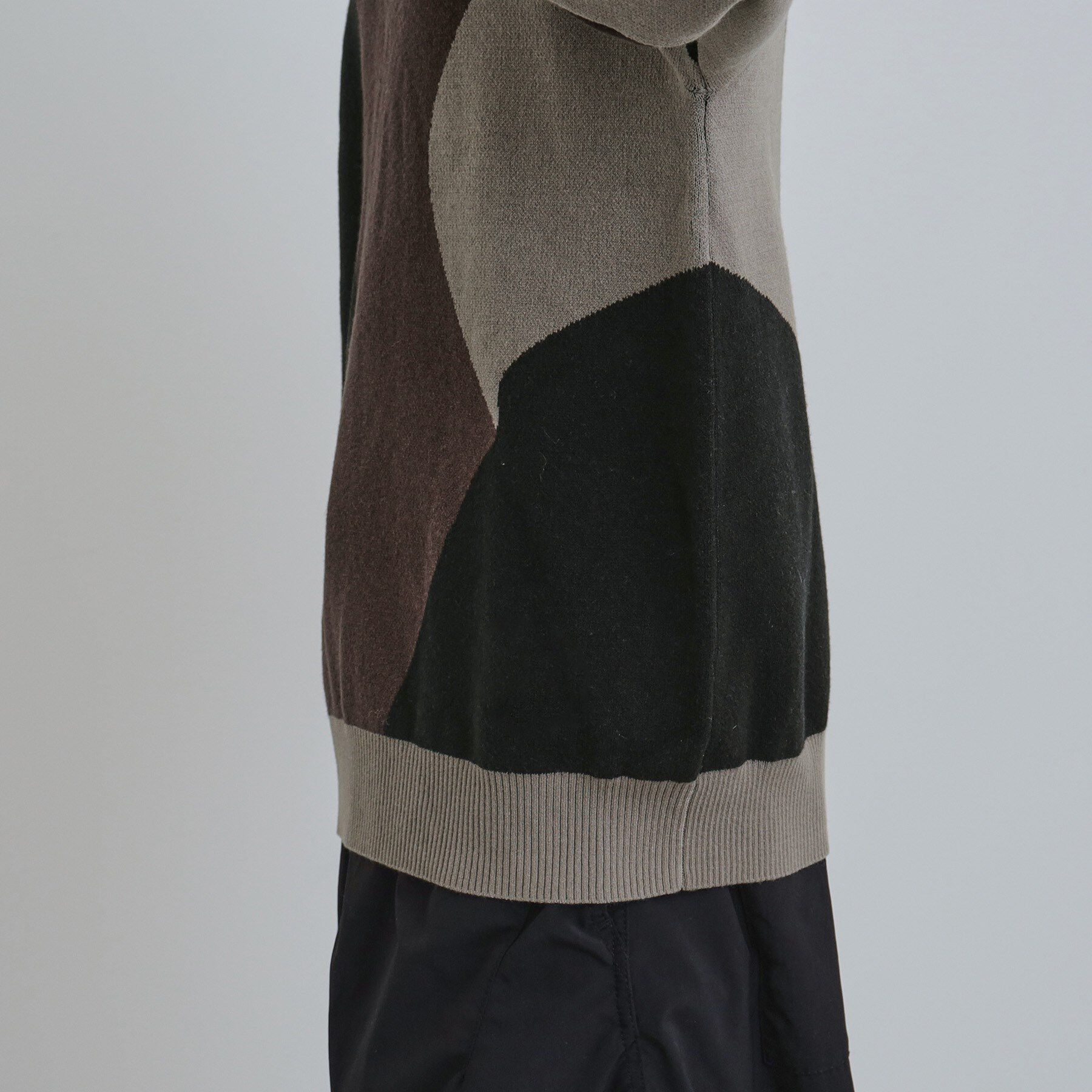 tk.TAKEO KIKUCHI「カラースキーム胸ZIPニット」|ニット・セーター|