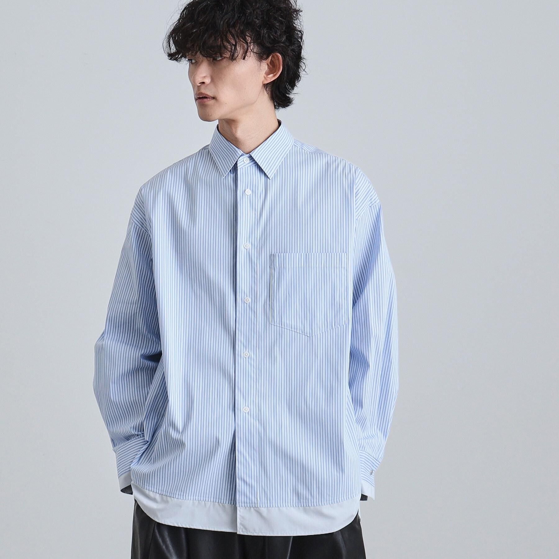 tk.TAKEO KIKUCHI「レイヤードストライプシャツ」|シャツ・ブラウス|