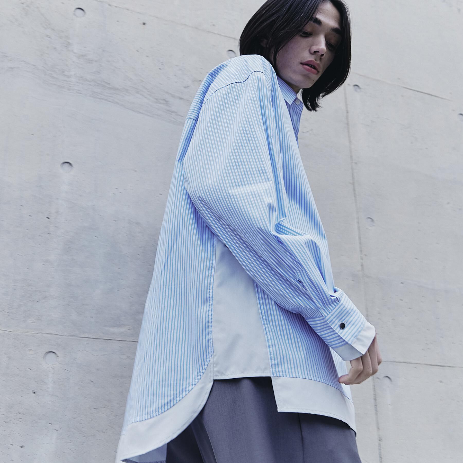 tk.TAKEO KIKUCHI「レイヤードストライプシャツ」|シャツ・ブラウス|
