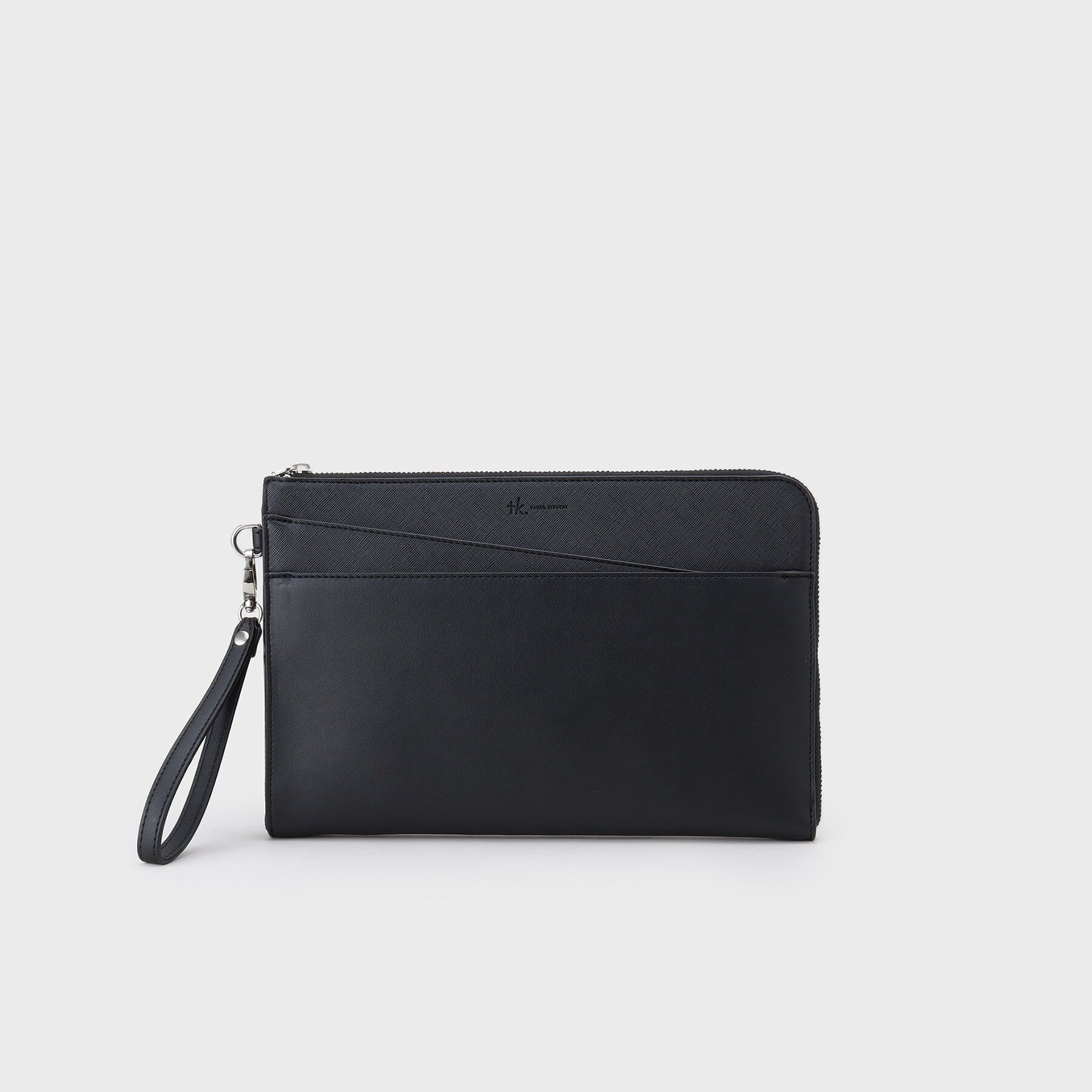 tk.TAKEO KIKUCHI「切替ZIPクラッチバッグ」|クラッチバッグ|ブラック(019)
