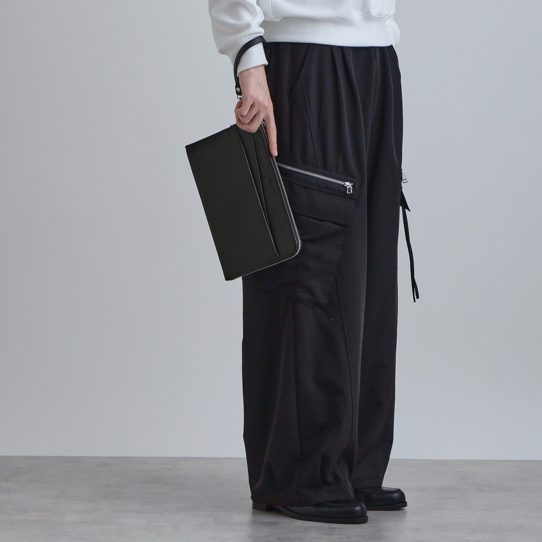 tk.TAKEO KIKUCHI「切替ZIPクラッチバッグ」|クラッチバッグ|