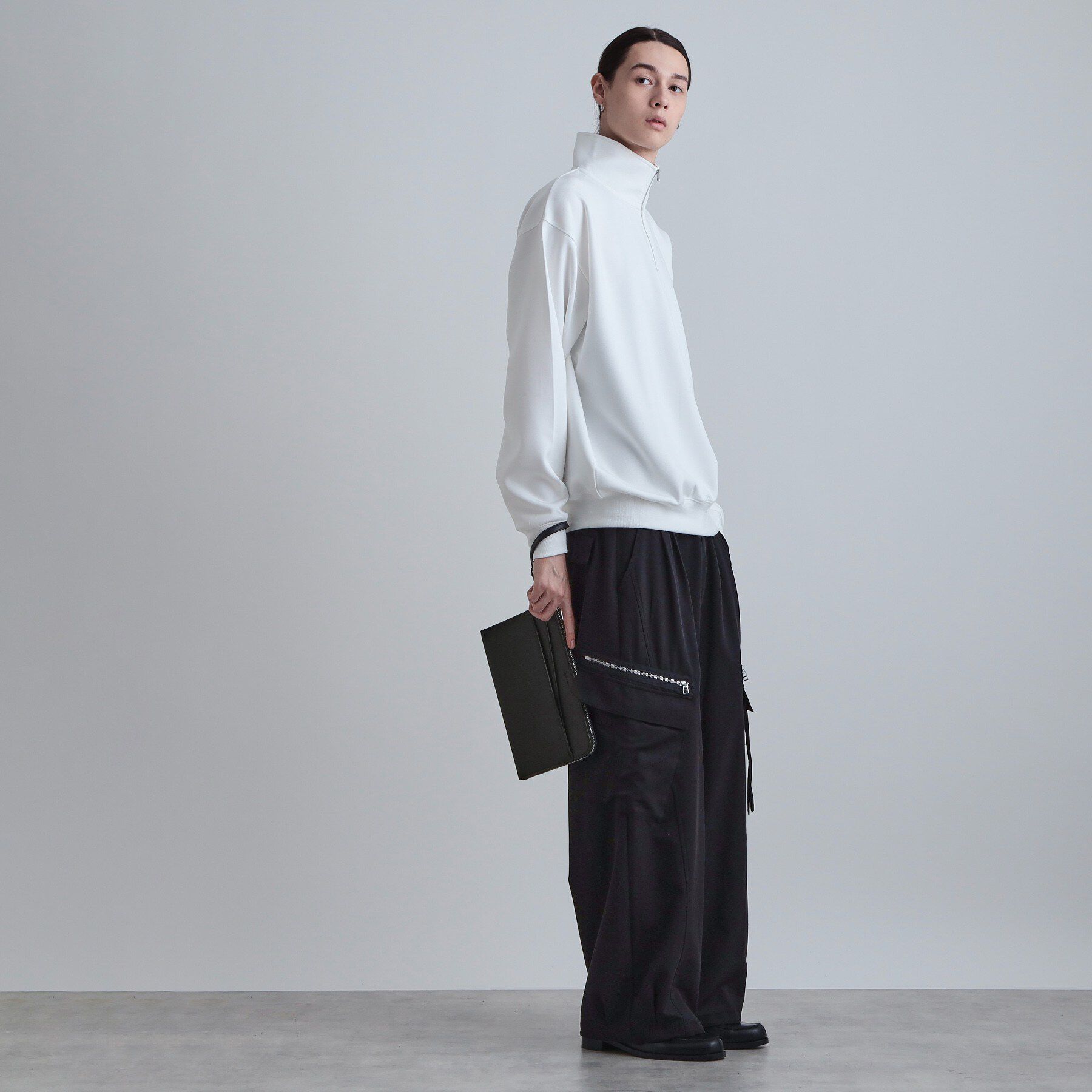 tk.TAKEO KIKUCHI「切替ZIPクラッチバッグ」|クラッチバッグ|